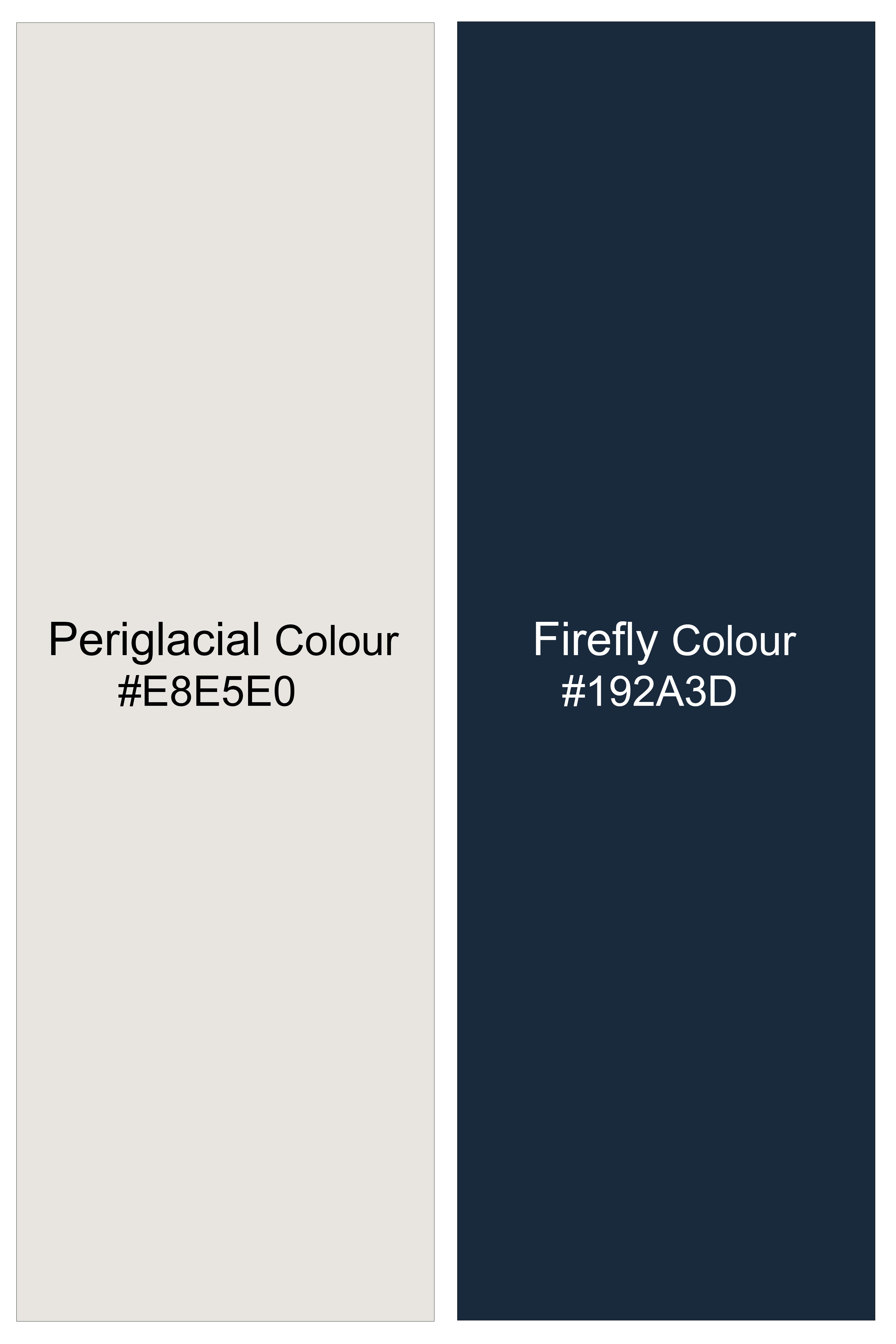 Aureglace Pariglacial Cream And Firefly Green Plaid Twill Premium Cotton Casual Shirt