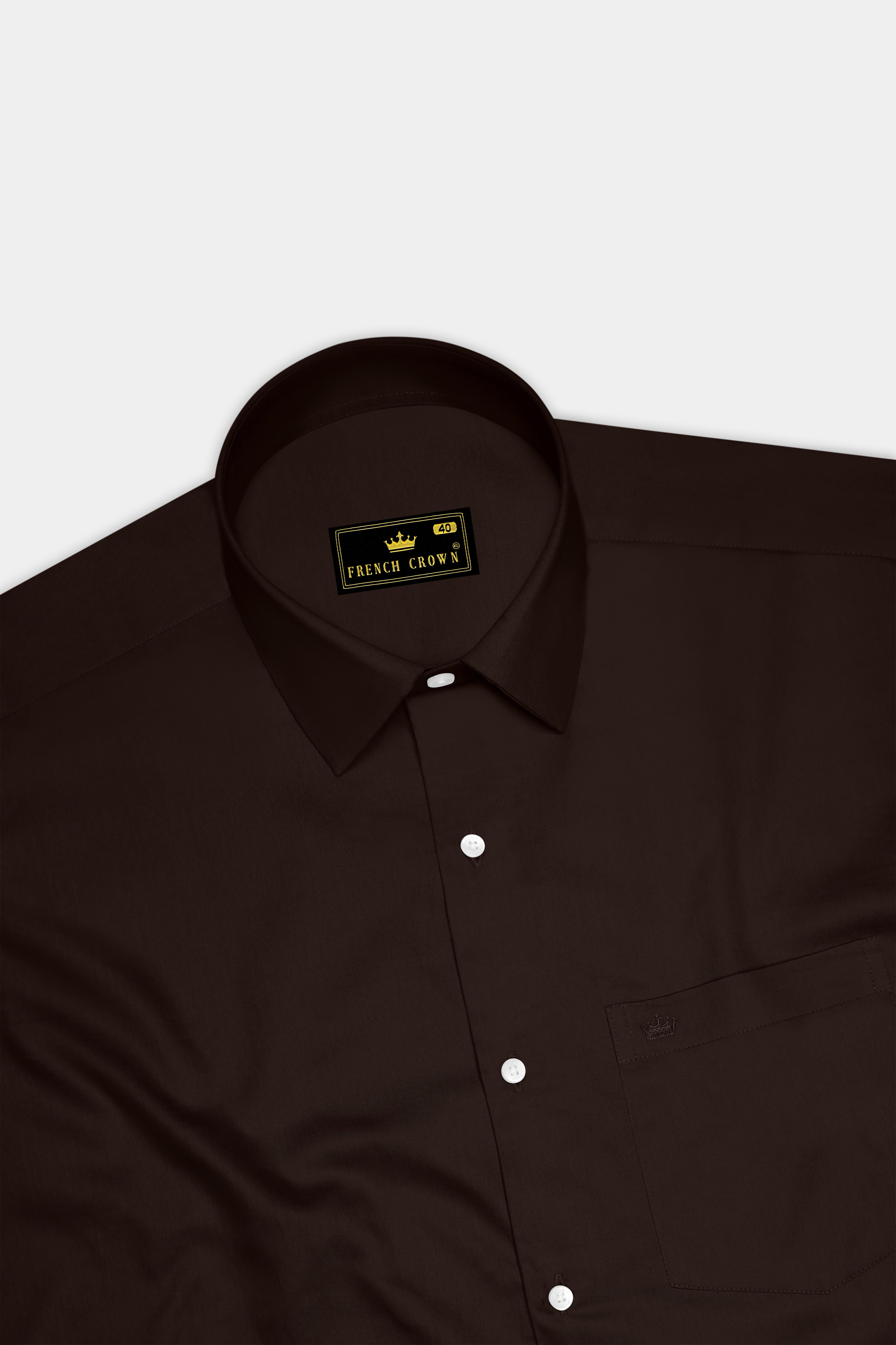 Umbero-Eternity Brown Subtle Sheen Super Soft Premium Cotton Dress Shirt 14349-38, 14349-H-38, 14349-39, 14349-H-39, 14349-40, 14349-H-40, 14349-42, 14349-H-42, 14349-44, 14349-H-44, 14349-46, 14349-H-46, 14349-48, 14349-H-48, 14349-50, 14349-H-50, 14349-52, 14349-H-52