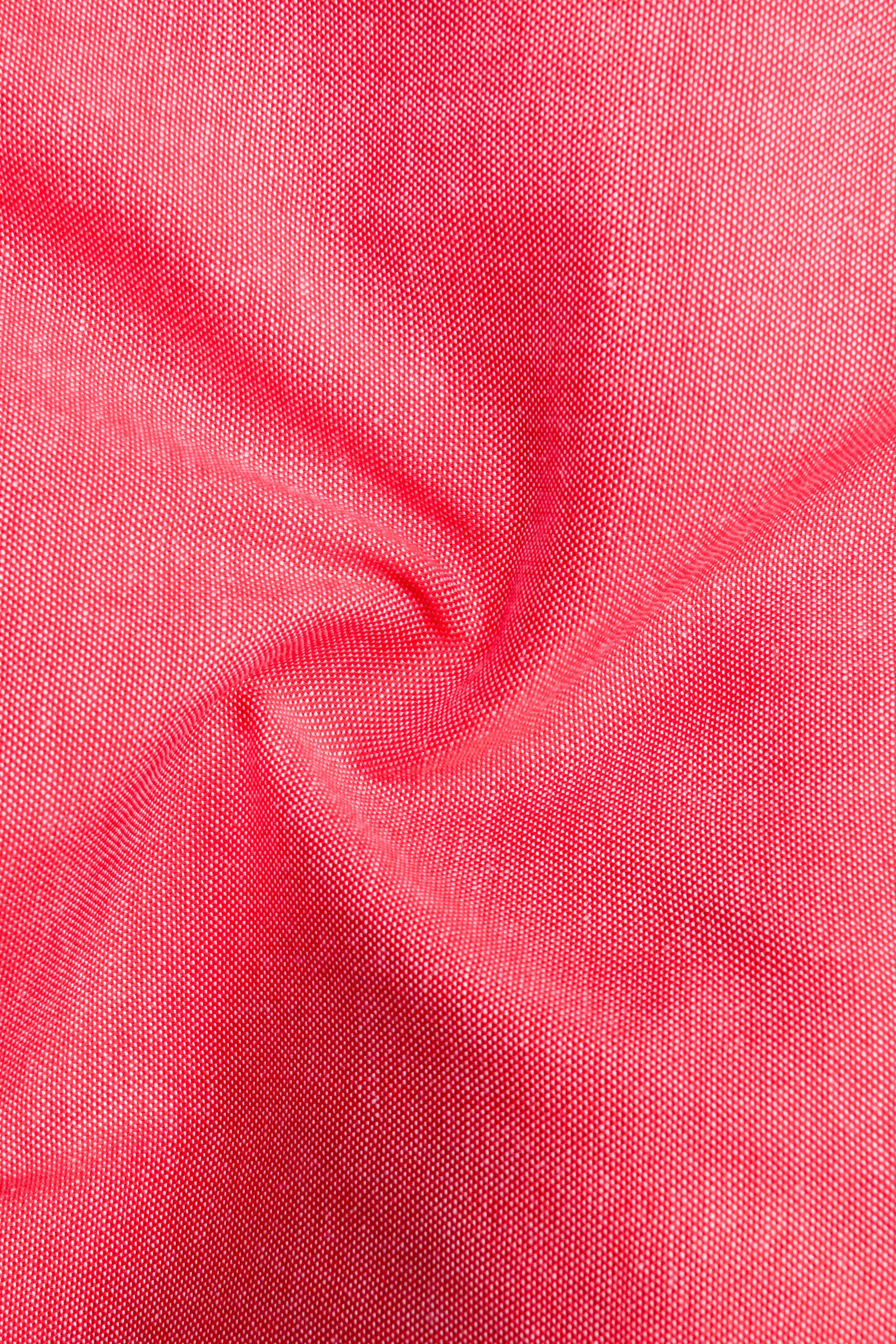 Rosavon-Mandy Pink Textured Oxford Premium Cotton Casual Designer Shirt