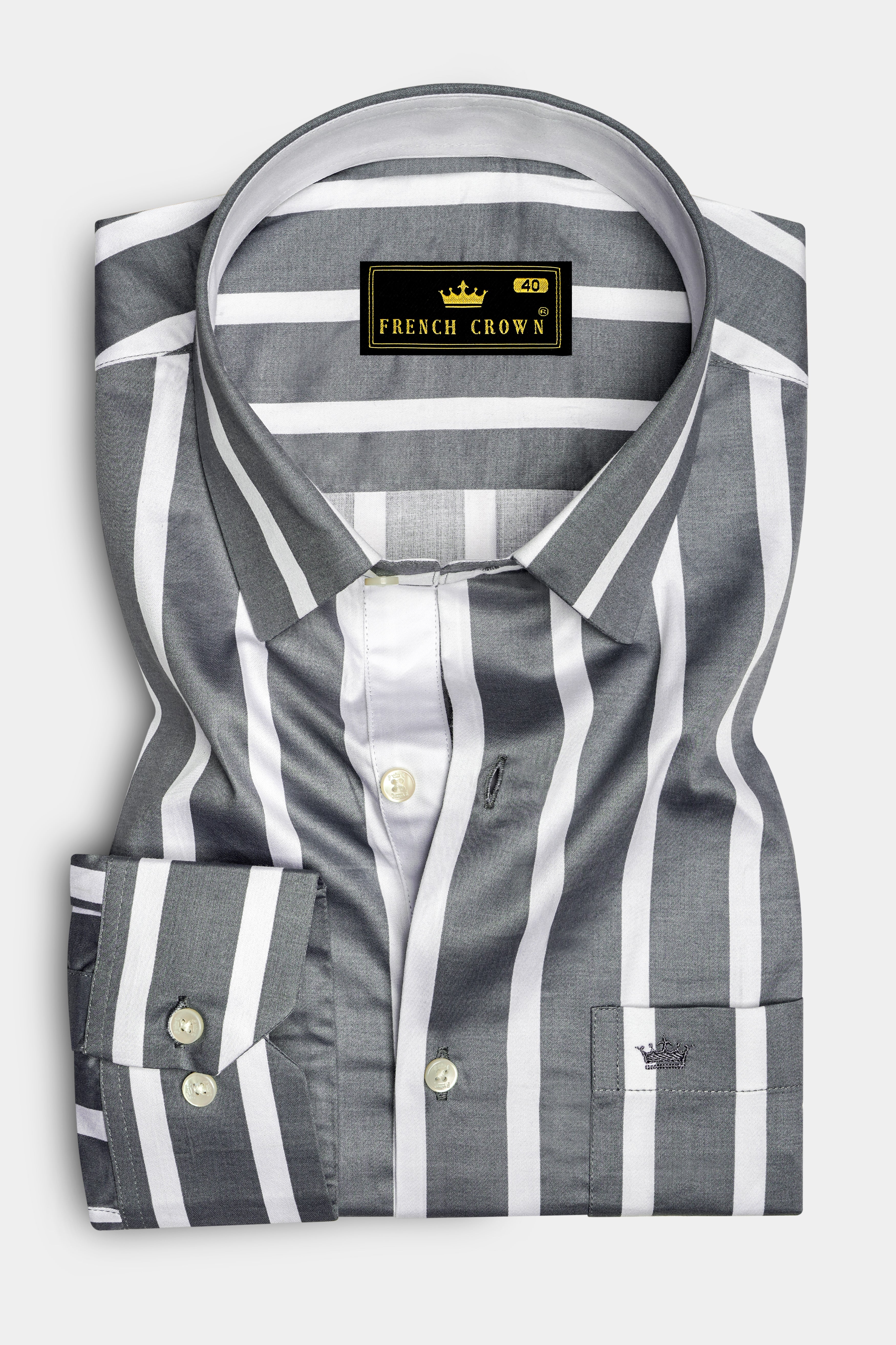 Nordoro-Oslo Gray And Bright White Awning Striped Super Soft Premium Cotton Dress Shirt 14380-CLOTH-P-38, 14380-CLOTH-P-H-38, 14380-CLOTH-P-39, 14380-CLOTH-P-H-39, 14380-CLOTH-P-40, 14380-CLOTH-P-H-40, 14380-CLOTH-P-42, 14380-CLOTH-P-H-42, 14380-CLOTH-P-44, 14380-CLOTH-P-H-44, 14380-CLOTH-P-46, 14380-CLOTH-P-H-46, 14380-CLOTH-P-48, 14380-CLOTH-P-H-48, 14380-CLOTH-P-50, 14380-CLOTH-P-H-50, 14380-CLOTH-P-52, 14380-CLOTH-P-H-52