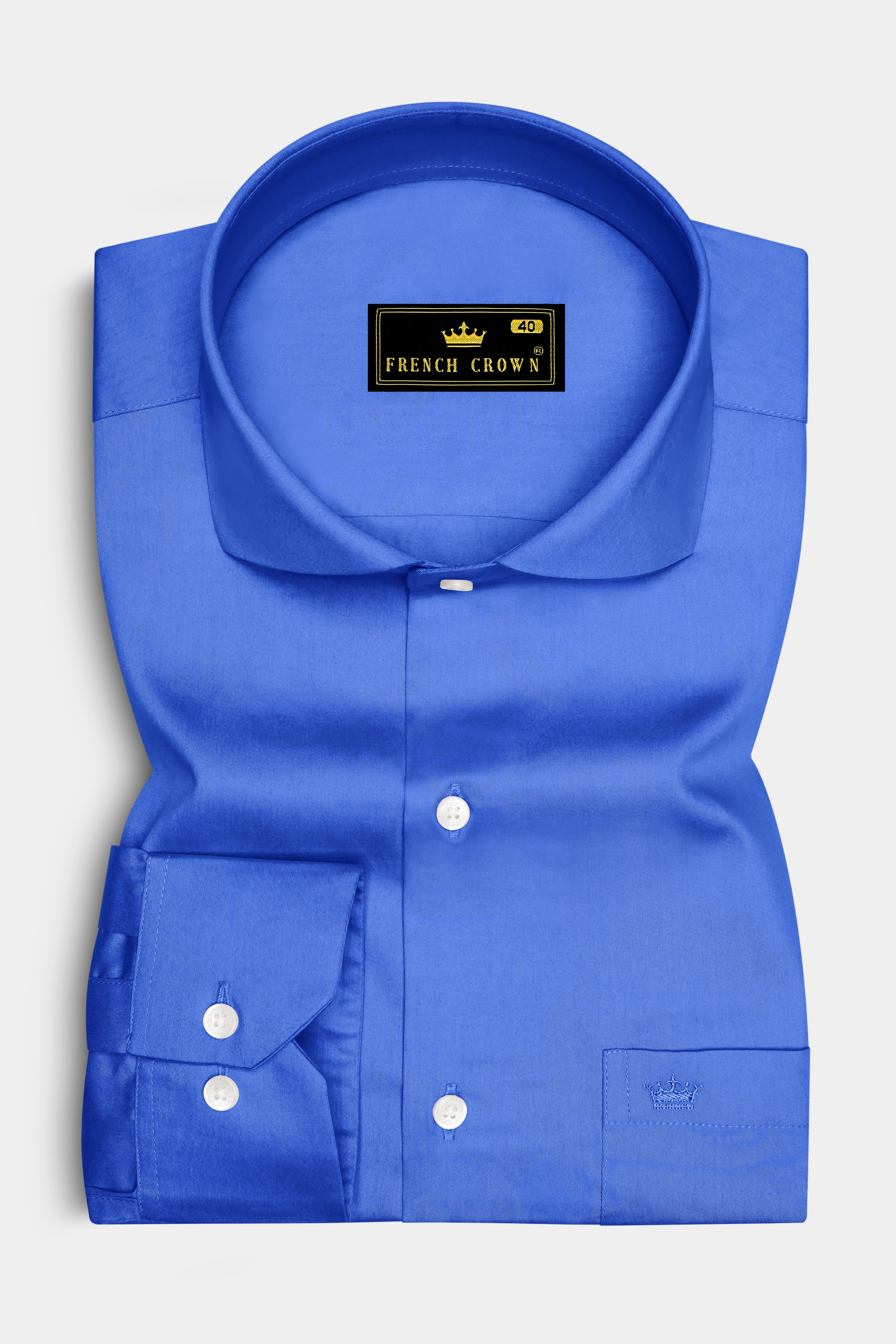 Azurion-Mariner Blue Subtle Sheen Super Soft Premium Cotton Cut Away Collar Dress Shirt 14392-CA-38, 14392-CA-H-38, 14392-CA-39, 14392-CA-H-39, 14392-CA-40, 14392-CA-H-40, 14392-CA-42, 14392-CA-H-42, 14392-CA-44, 14392-CA-H-44, 14392-CA-46, 14392-CA-H-46, 14392-CA-48, 14392-CA-H-48, 14392-CA-50, 14392-CA-H-50, 14392-CA-52, 14392-CA-H-52