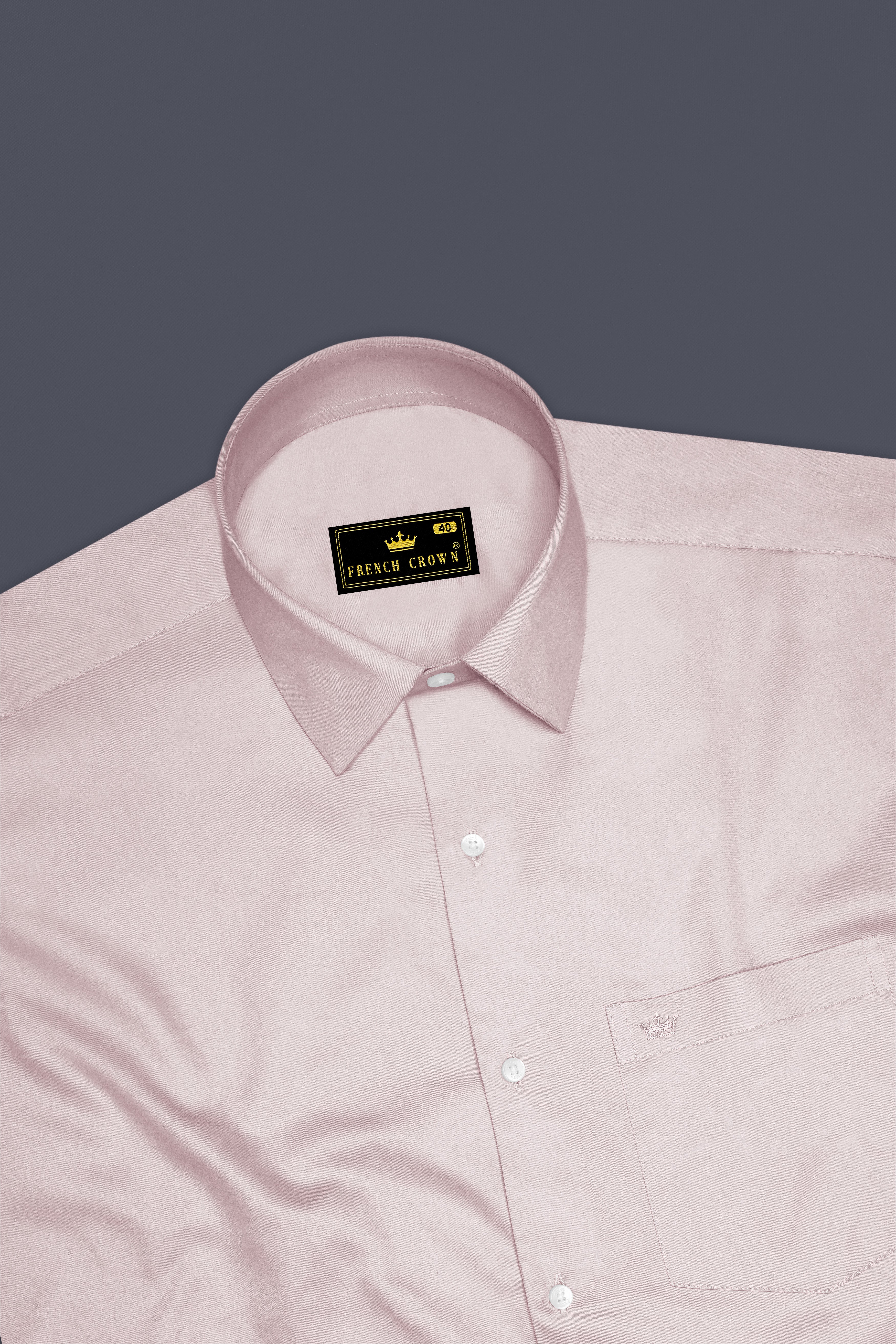 Lumivon-Silver Cream Subtle Sheen Super Soft Premium Cotton Dress Shirt