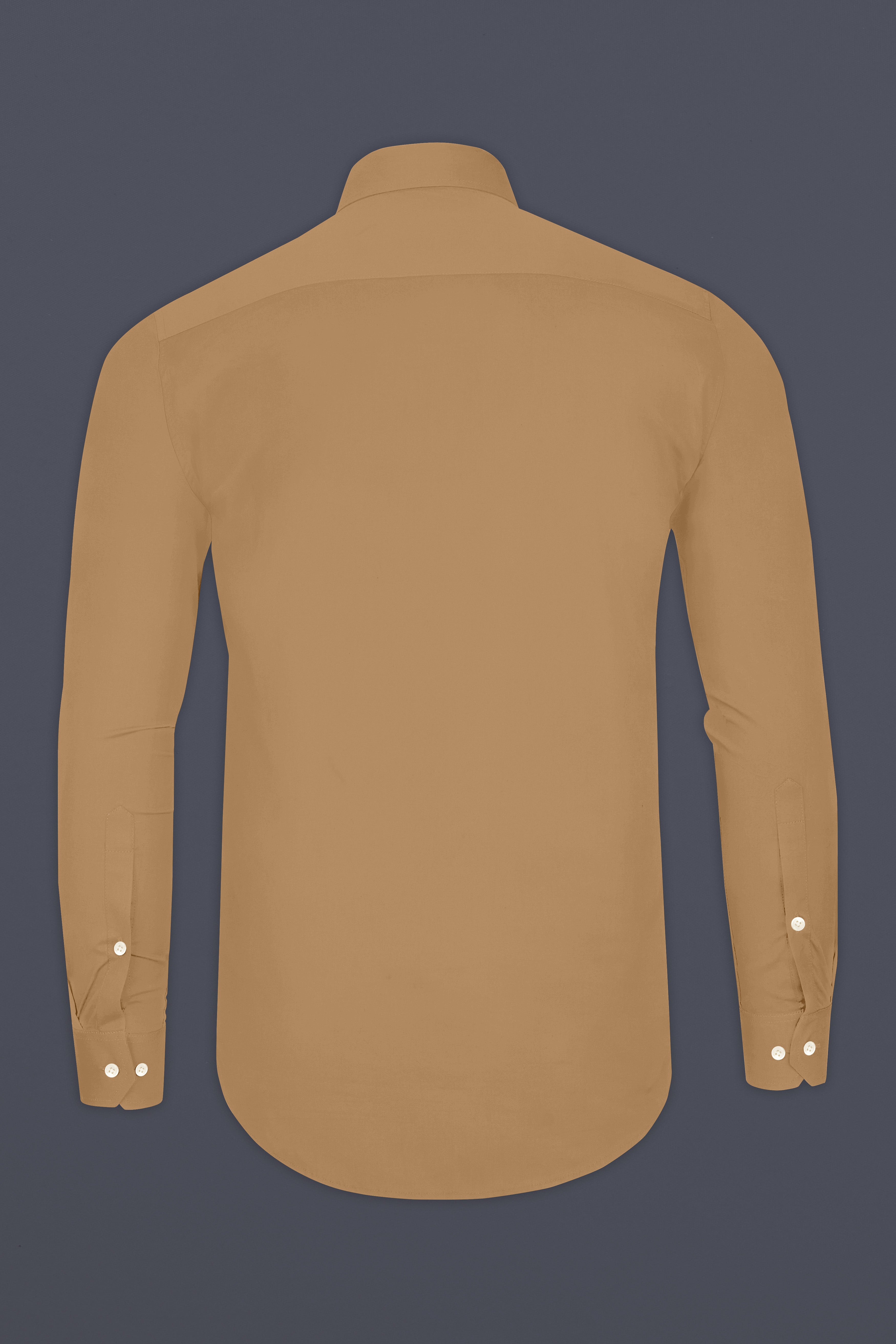 Woodoro-Driftwood Yellow Subtle Sheen Super Soft Premium Cotton Tuxedo Dress Shirt