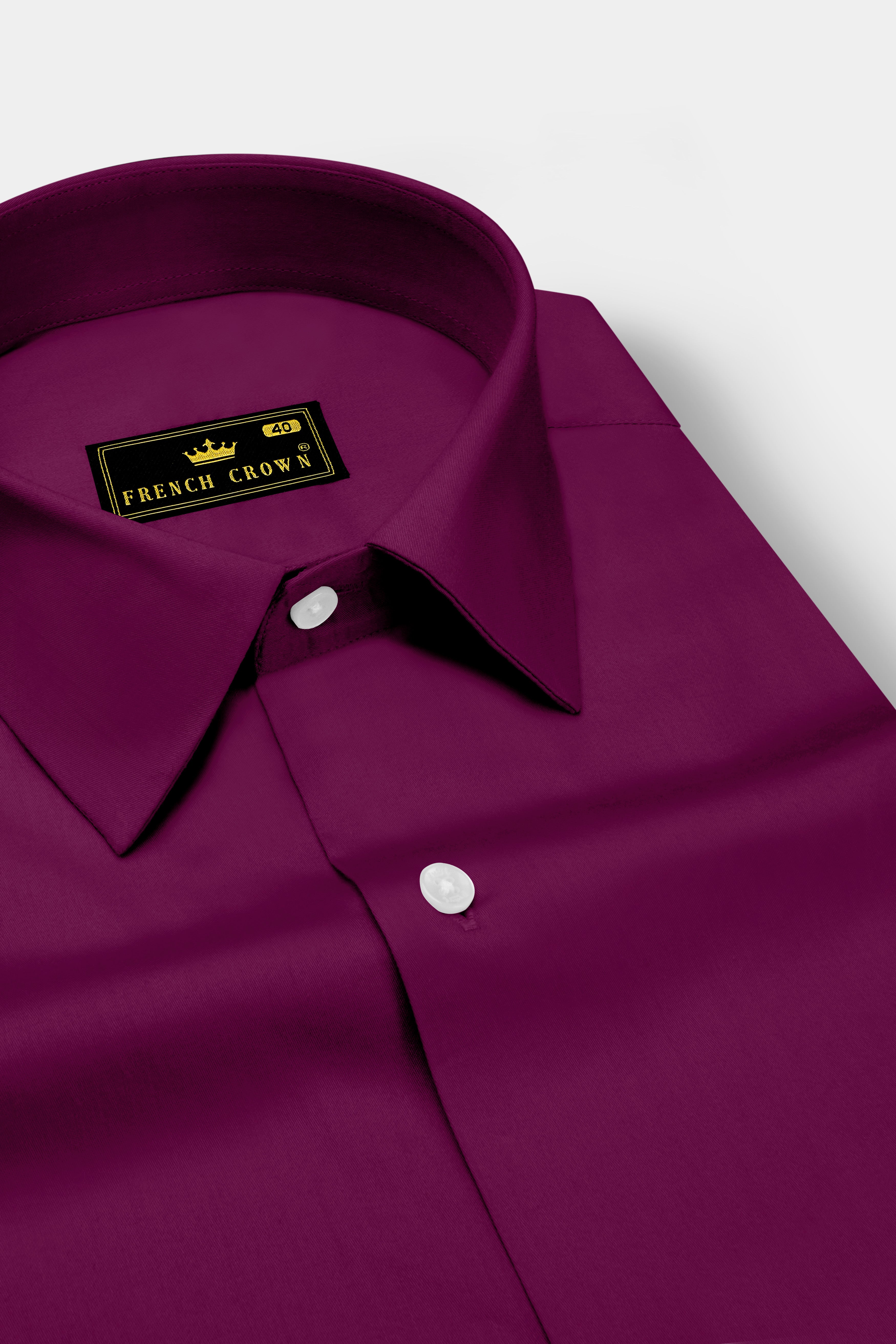 Regalis-Grape Purple Subtle Sheen Super Soft Premium Cotton Dress Shirt