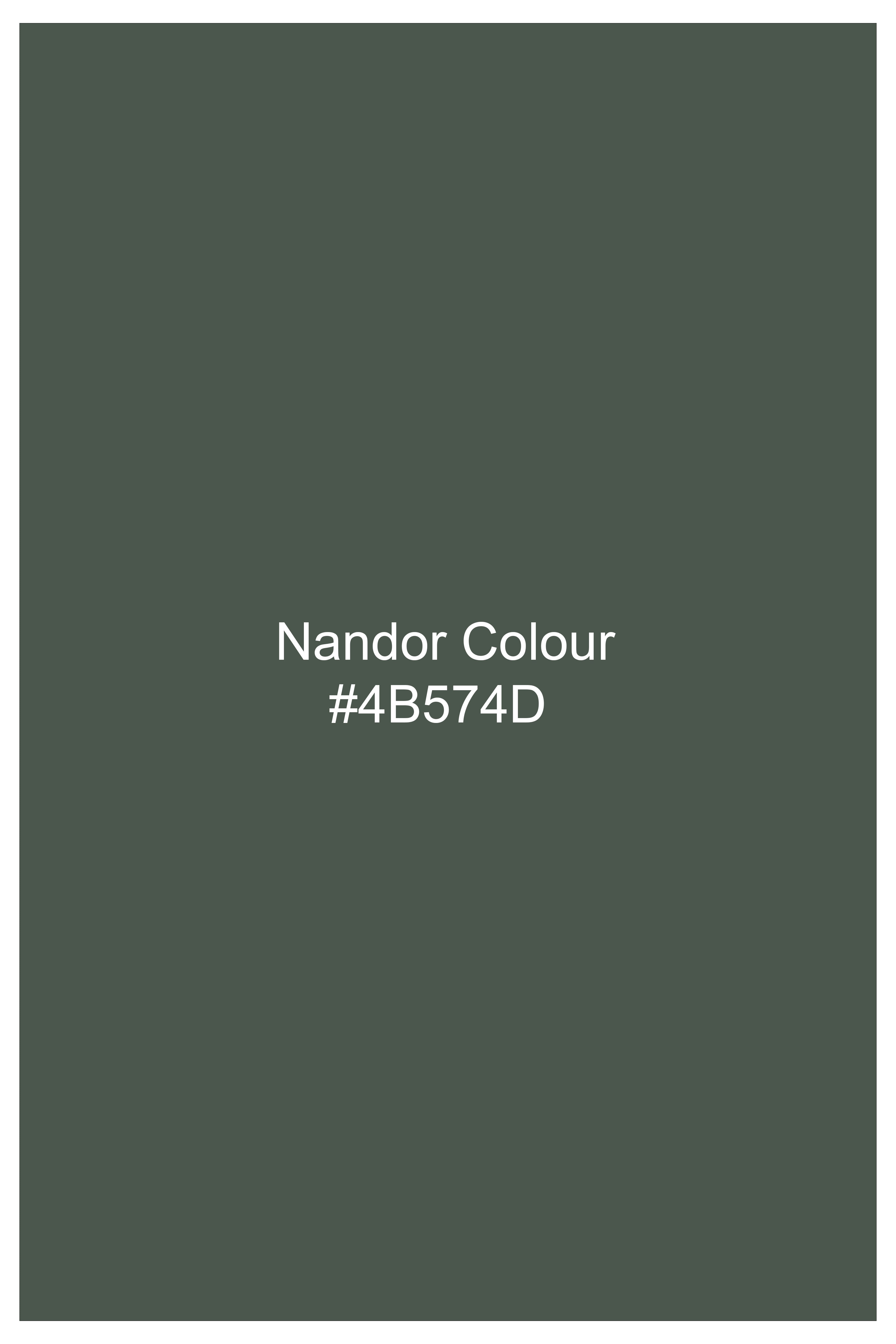 Sylvoro-Nandor Green Subtle Sheen Super Soft Premium Cotton Dress Shirt