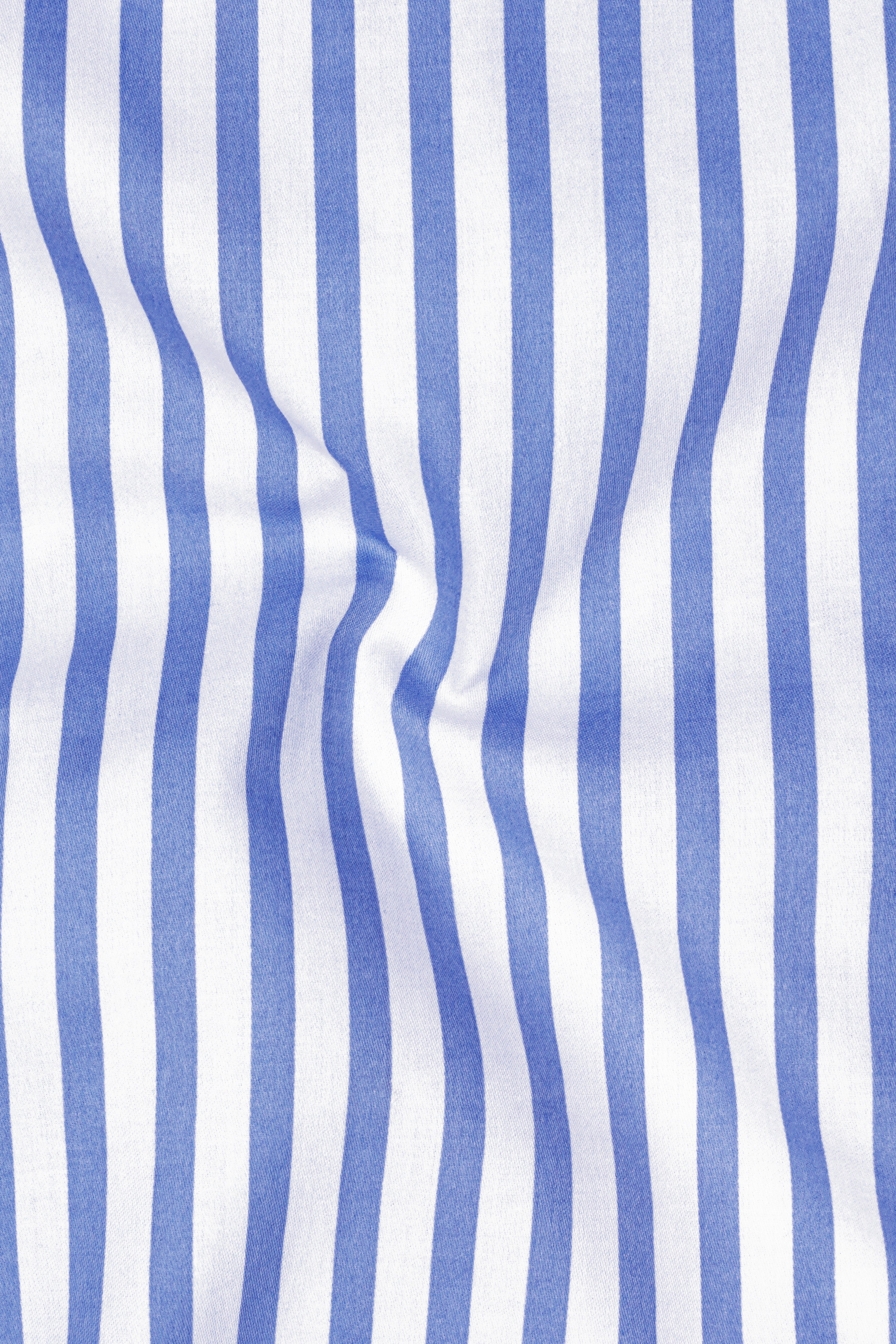 Azurline-Carolina Blue And Bright White Candy Striped Subtle Sheen Soft Premium Cotton Dress Shirt