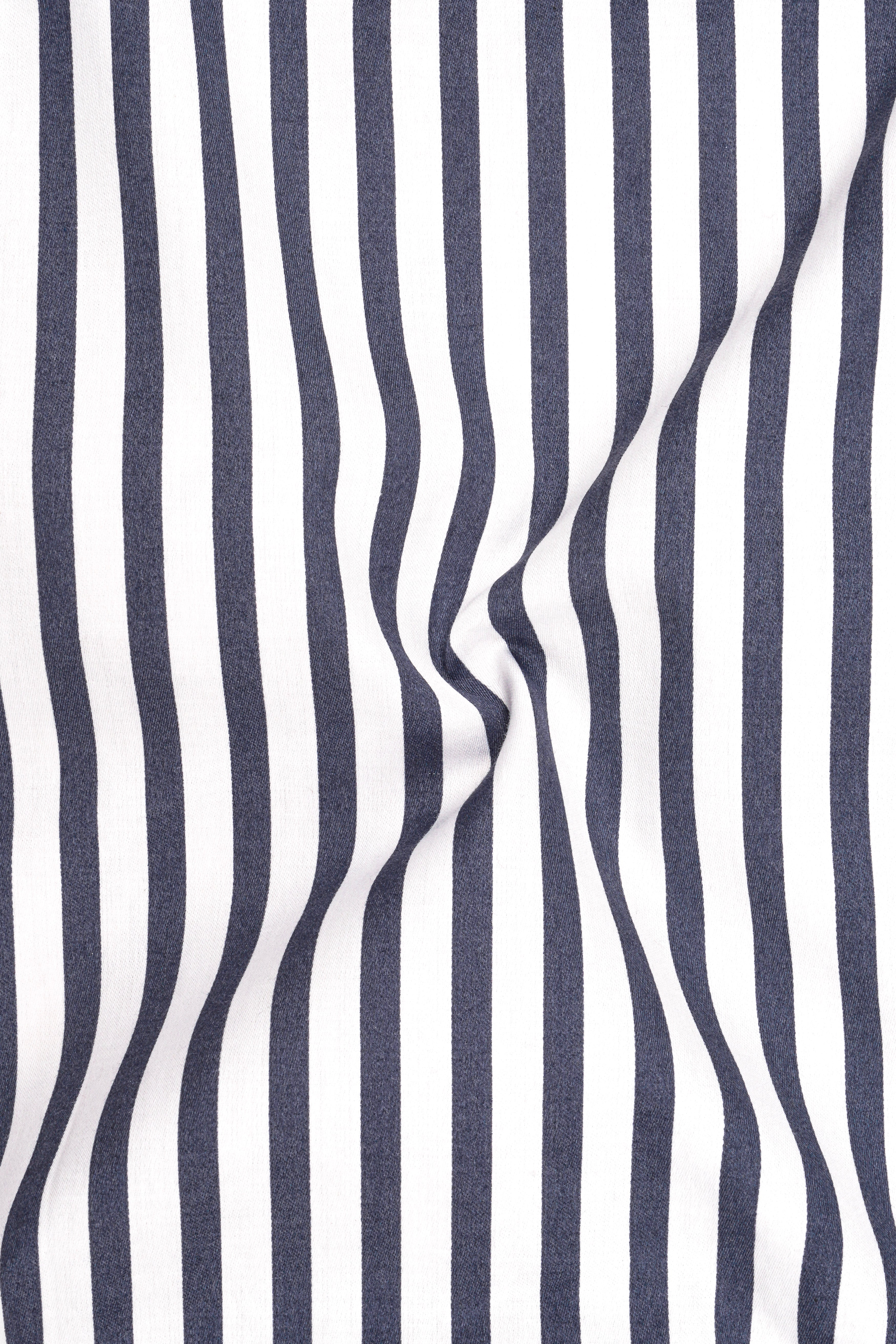 Monovelle-Storm Gray And Bright White Candy Striped Subtle Sheen Soft Premium Cotton Dress Shirt