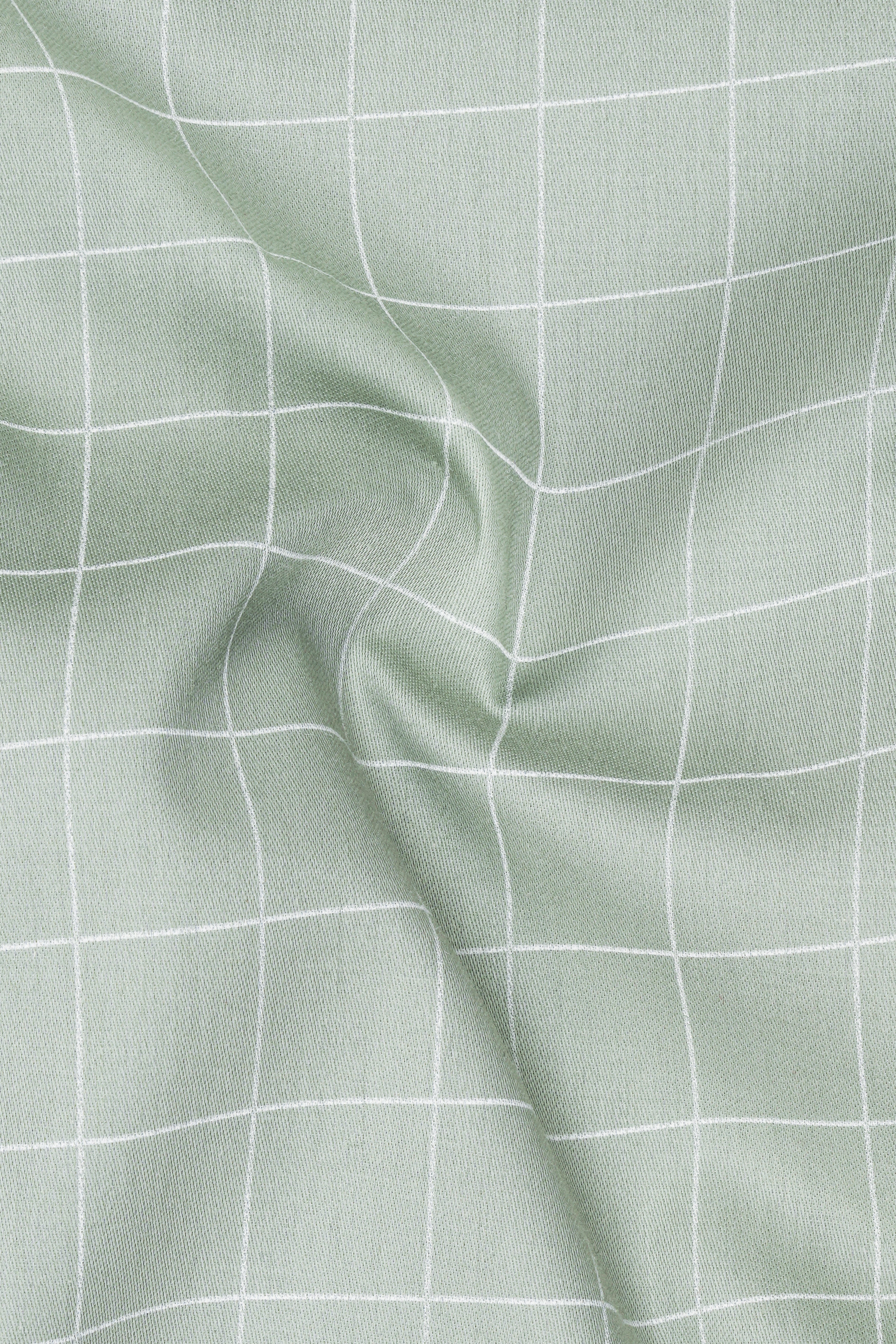 Verdant-Chalice Green And Bright White Windowpane Subtle Sheen Super Soft Premium Cotton Dress White Cuff Collar Shirt 14549-WCC-38, 14549-WCC-H-38, 14549-WCC-39, 14549-WCC-H-39, 14549-WCC-40, 14549-WCC-H-40, 14549-WCC-42, 14549-WCC-H-42, 14549-WCC-44, 14549-WCC-H-44, 14549-WCC-46, 14549-WCC-H-46, 14549-WCC-48, 14549-WCC-H-48, 14549-WCC-50, 14549-WCC-H-50, 14549-WCC-52, 14549-WCC-H-52