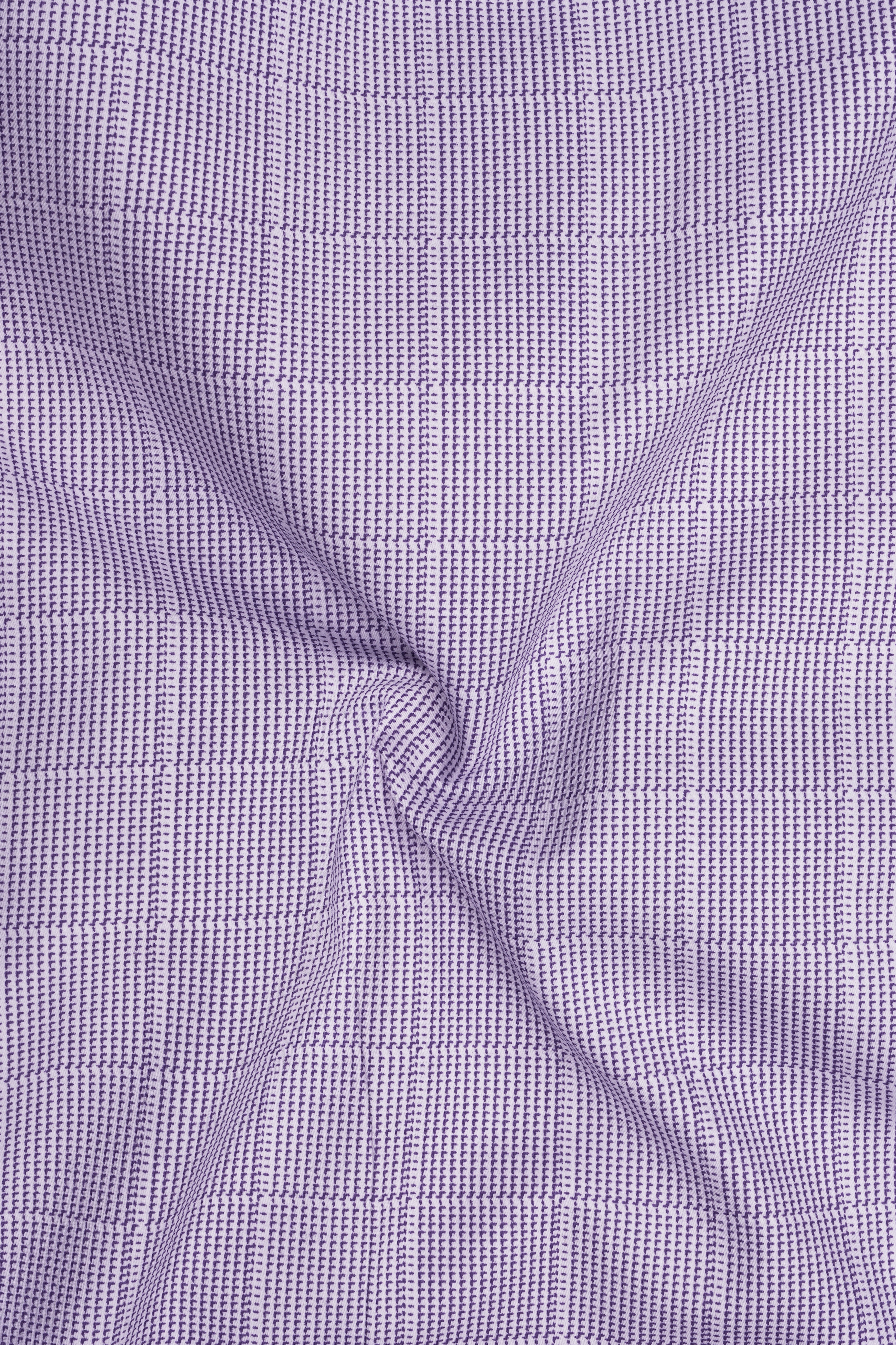Amethyst-Scampi Purple Plaid Subtle Sheen Super Soft Premium Cotton Dress Shirt