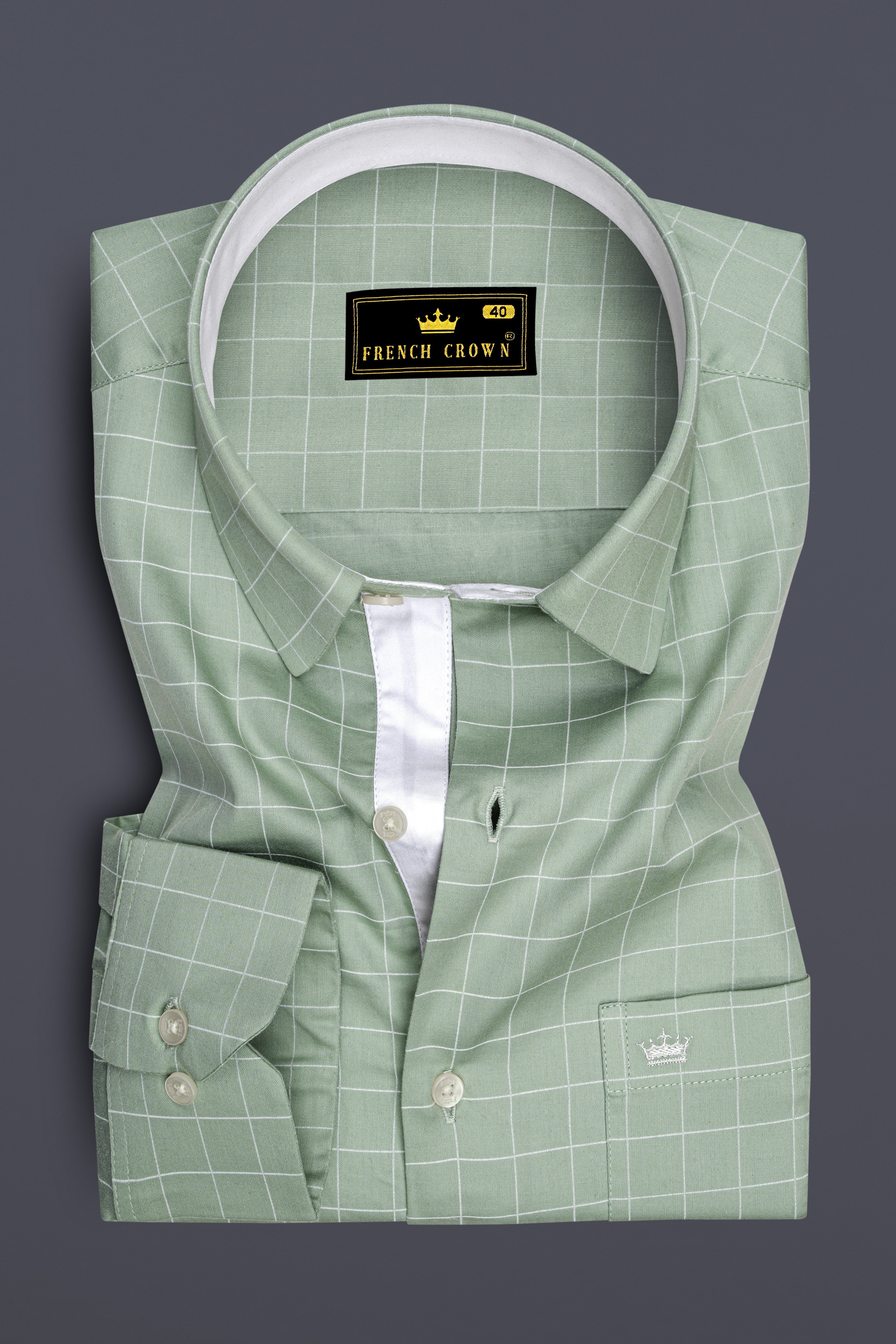 Verdant-Chalice Green And Bright White Windowpane Subtle Sheen Soft Premium Cotton Dress Shirt 14574-CLOTH-P-38, 14574-CLOTH-P-H-38, 14574-CLOTH-P-39, 14574-CLOTH-P-H-39, 14574-CLOTH-P-40, 14574-CLOTH-P-H-40, 14574-CLOTH-P-42, 14574-CLOTH-P-H-42, 14574-CLOTH-P-44, 14574-CLOTH-P-H-44, 14574-CLOTH-P-46, 14574-CLOTH-P-H-46, 14574-CLOTH-P-48, 14574-CLOTH-P-H-48, 14574-CLOTH-P-50, 14574-CLOTH-P-H-50, 14574-CLOTH-P-52, 14574-CLOTH-P-H-52