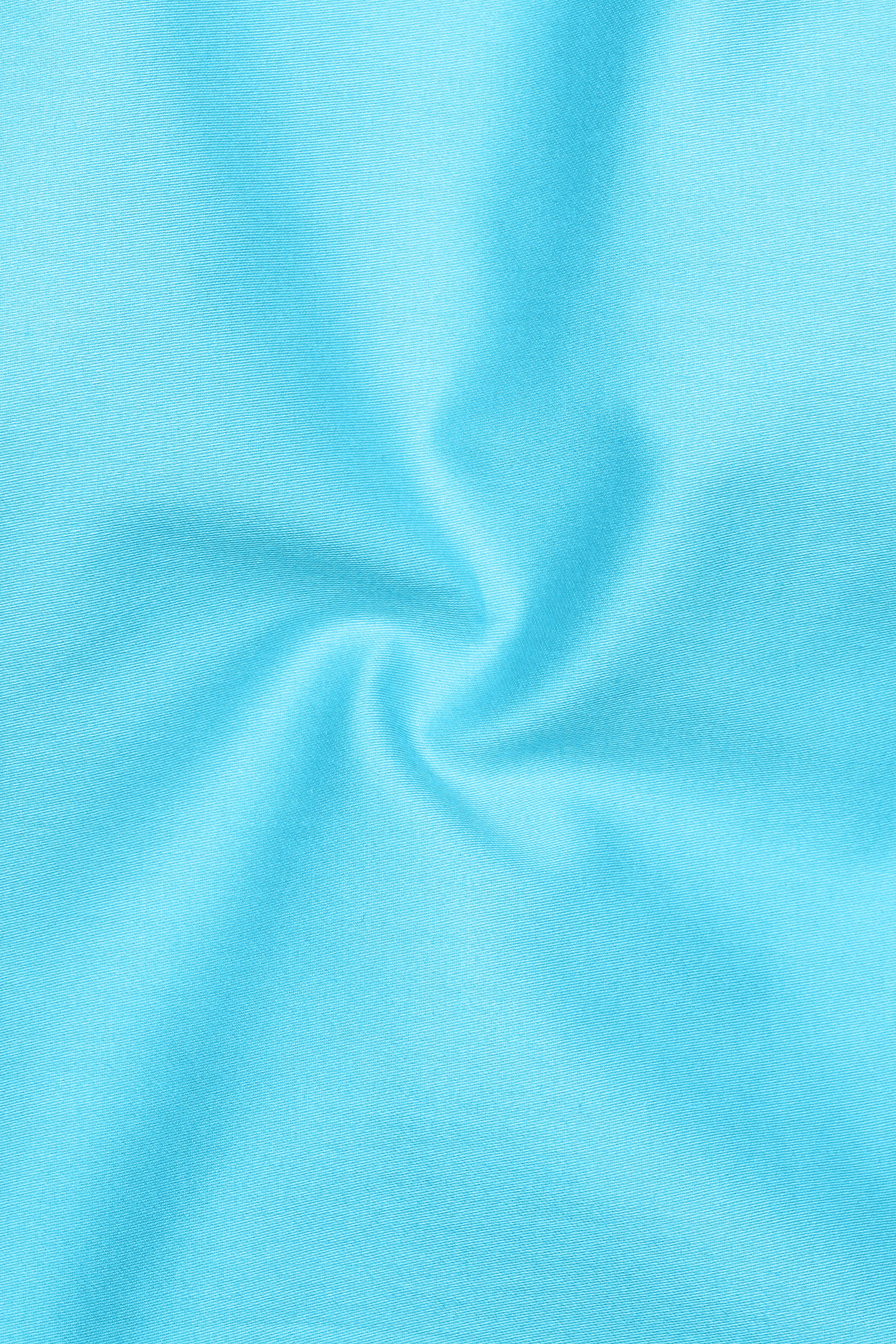 Azure-Columbia Blue Subtle Sheen Super Soft Premium Cotton Mandarin Dress Shirt