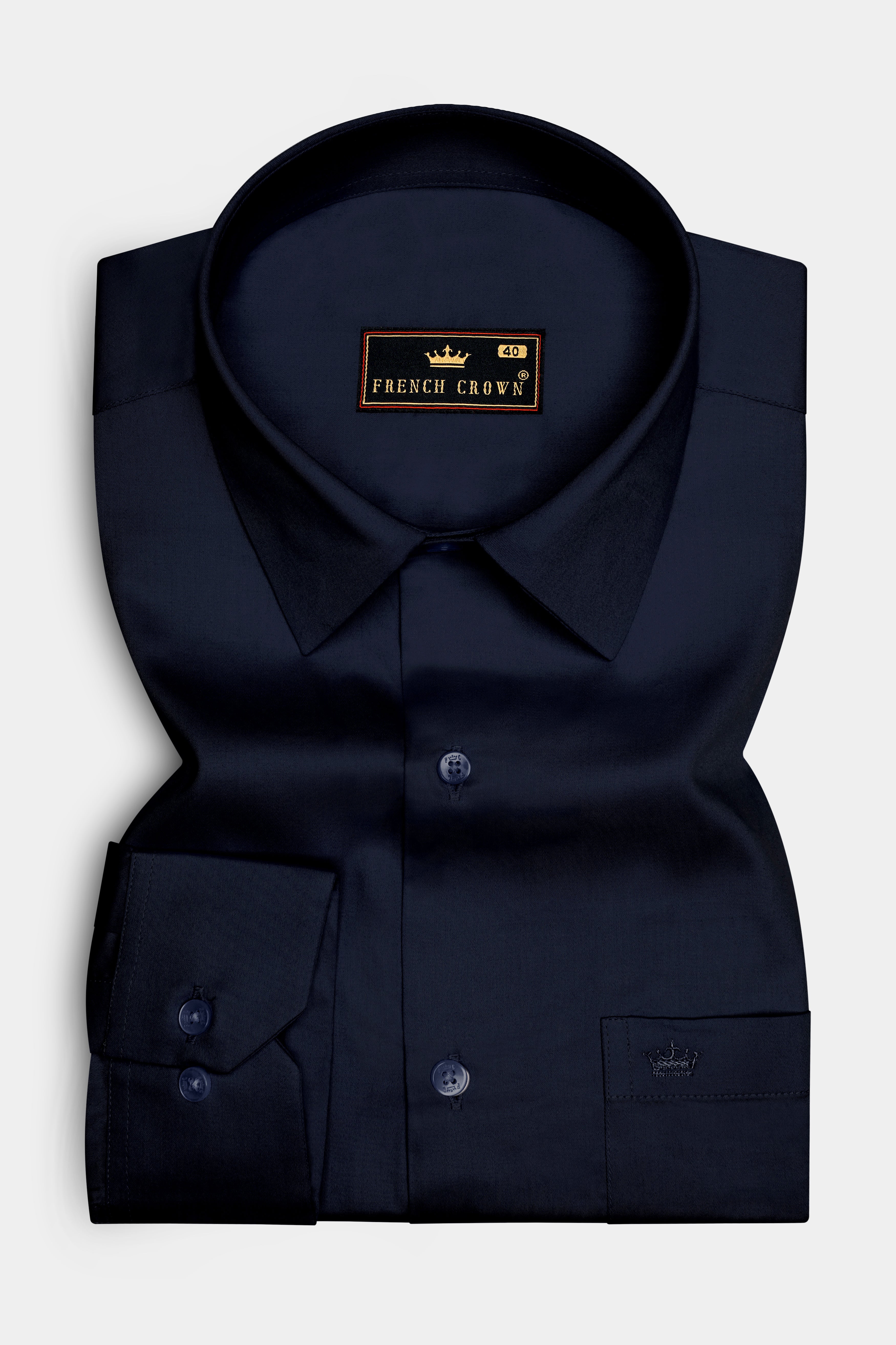 Azure-Jaguar Blue Super Soft Premium Cotton Dress Shirt