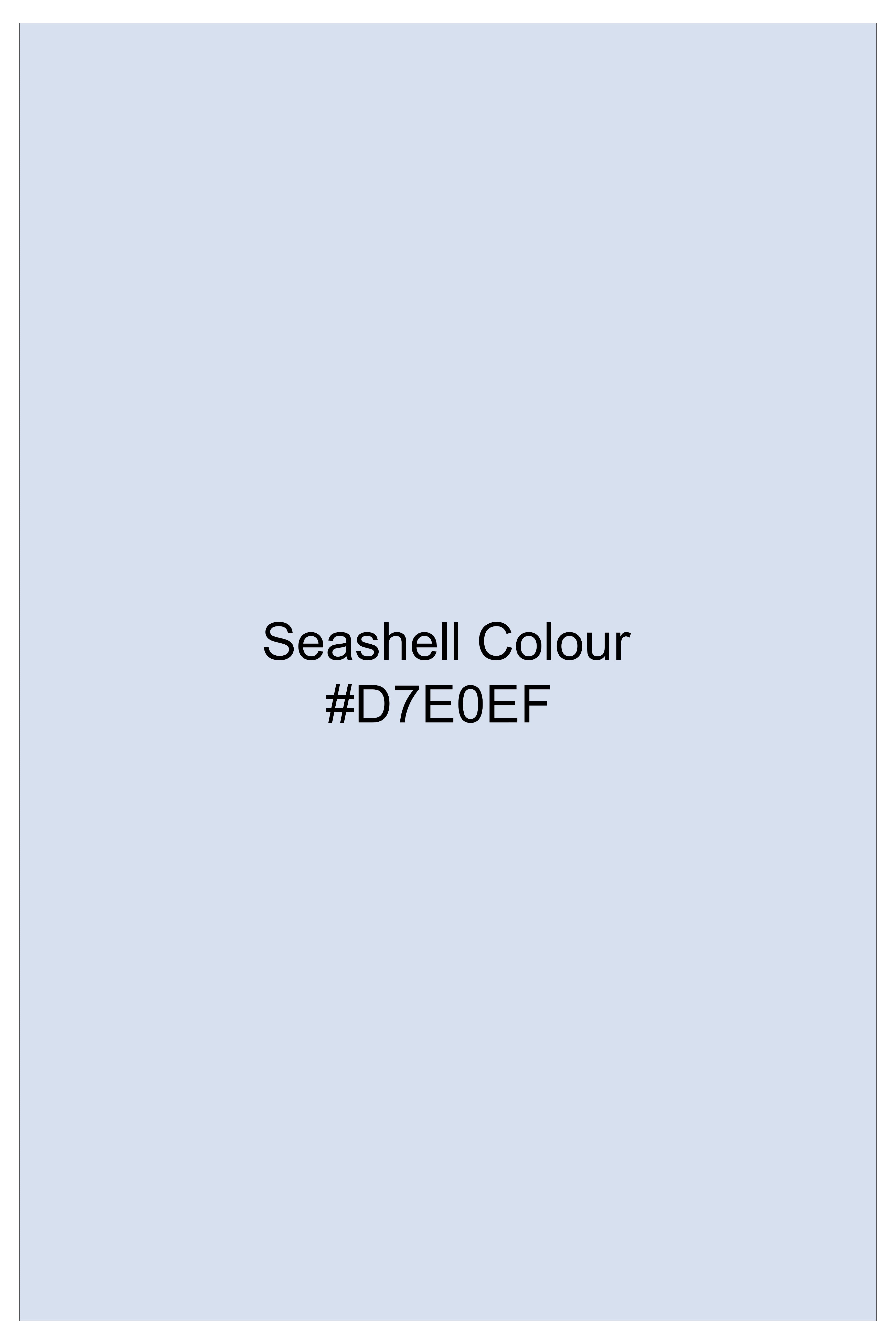 Cerulex-Seashell Blue Luxurious Linen Casual Kurta Shirt