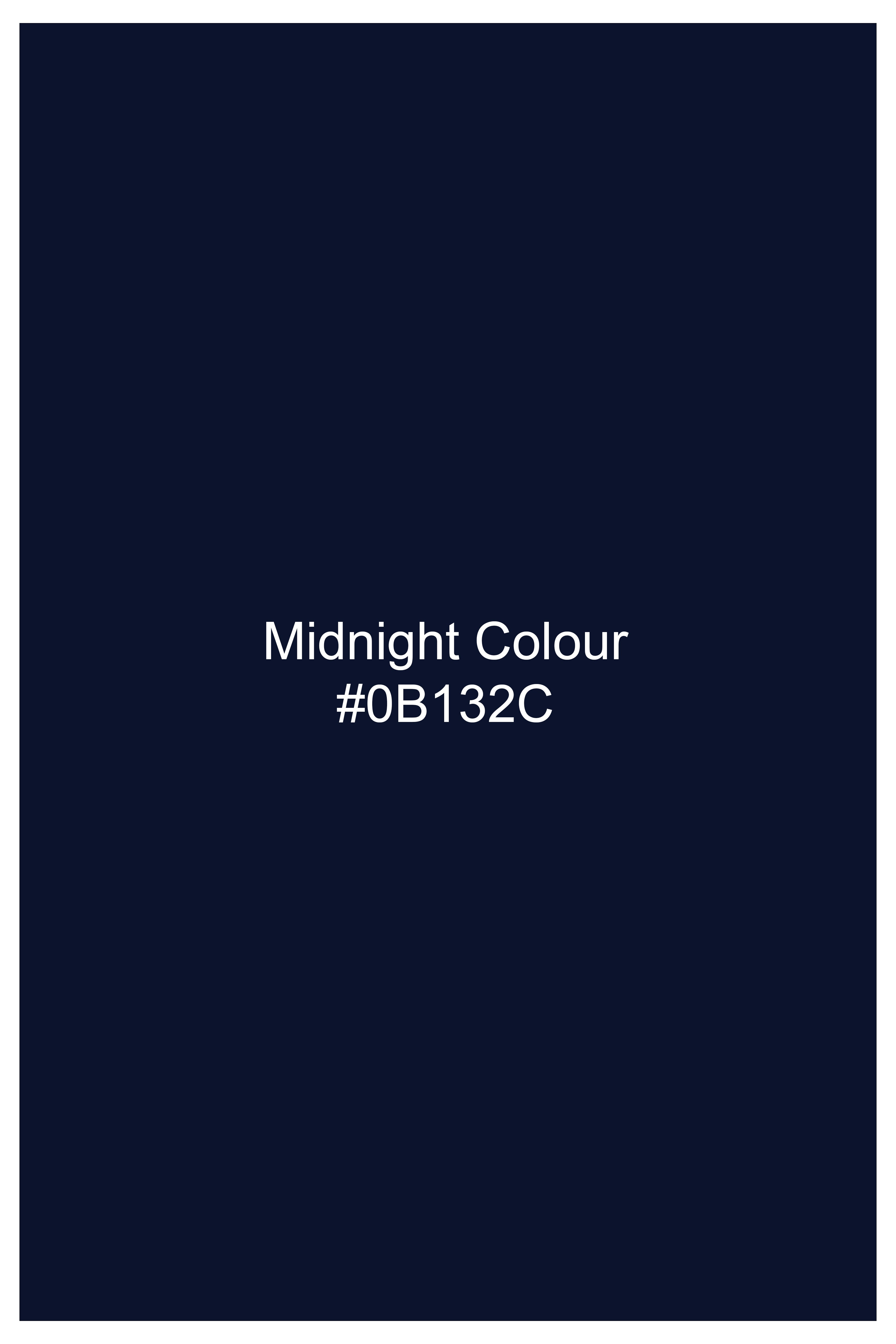 Obsidian-Midnight Blue Luxurious Linen Casual Kurta Shirt