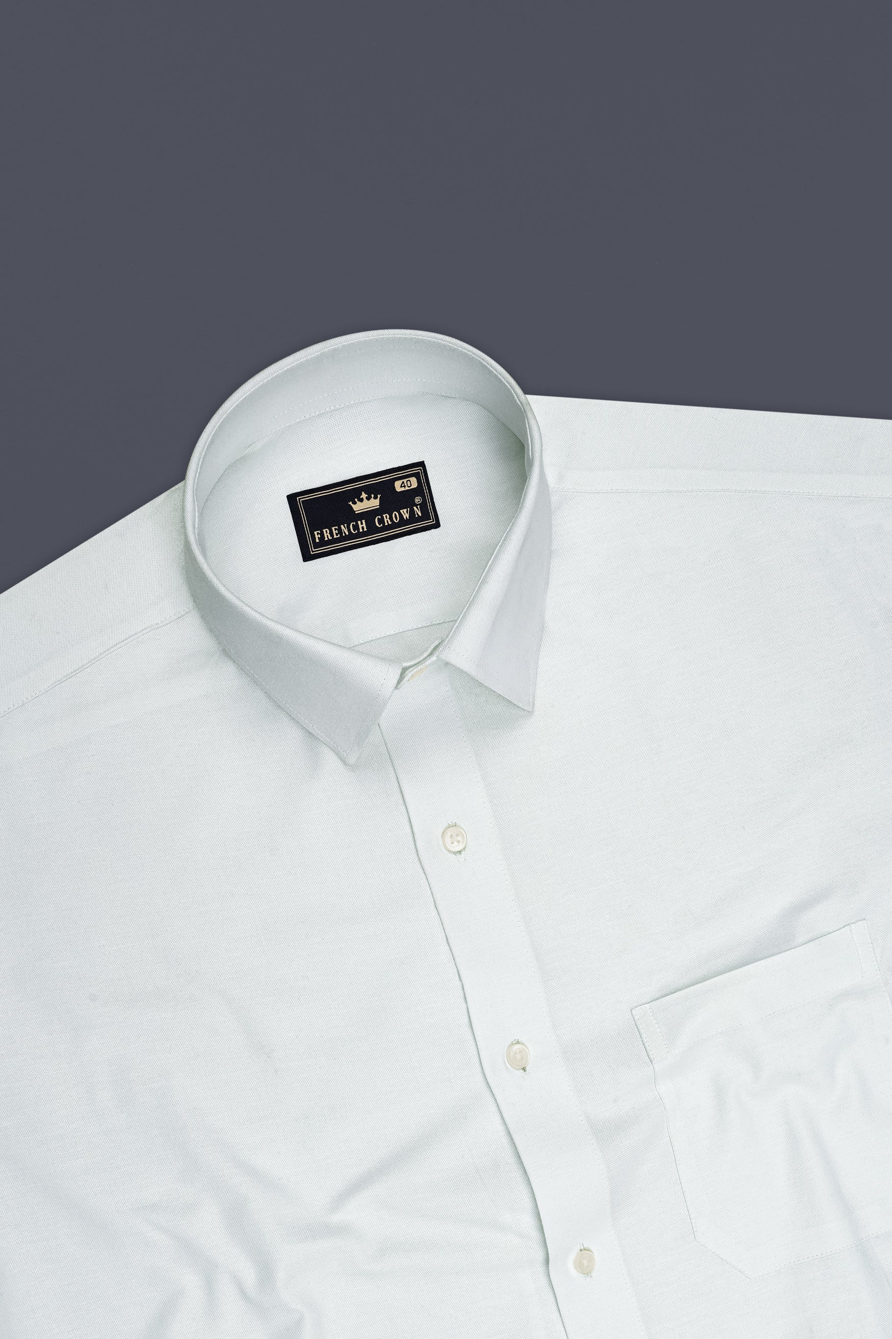 Aeris-Pale Mint Green Oxford Premium Cotton Dress Shirt