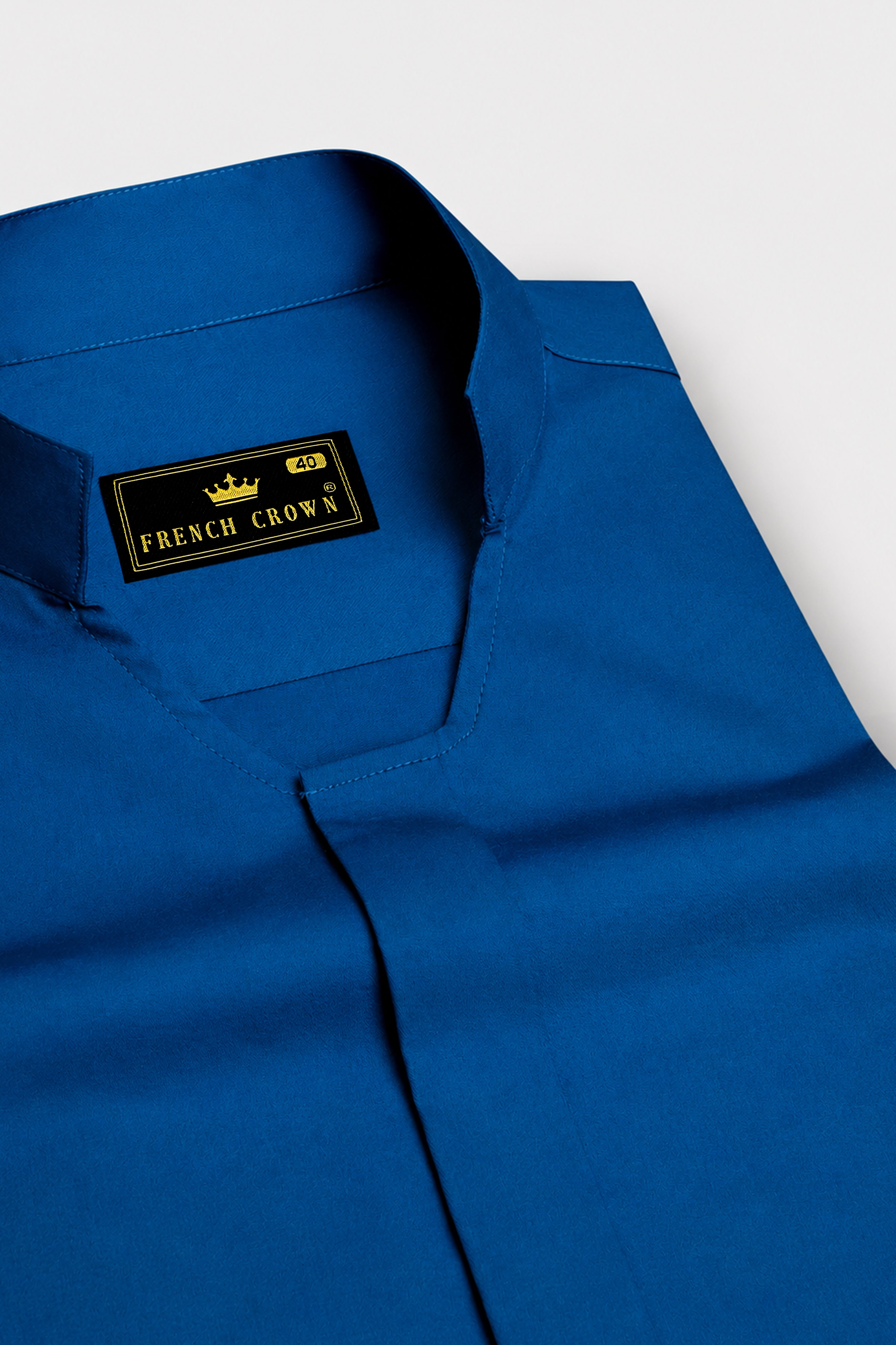Regal-Congress Blue Subtle Sheen Super Soft Premium Cotton Casual Designer Shirt