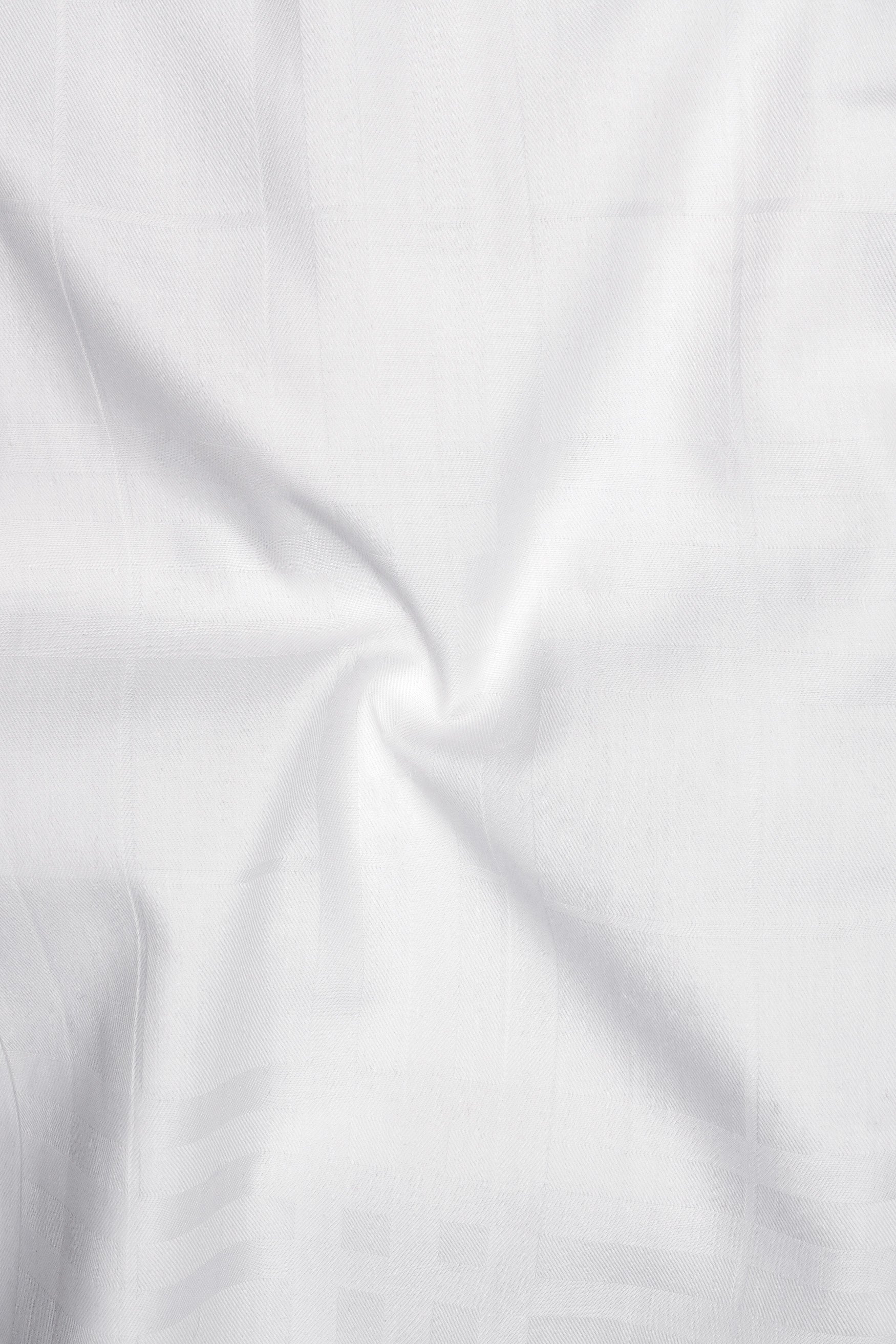 Pristine-Bright White Jacquard Textured Premium Cotton Dress Shirt