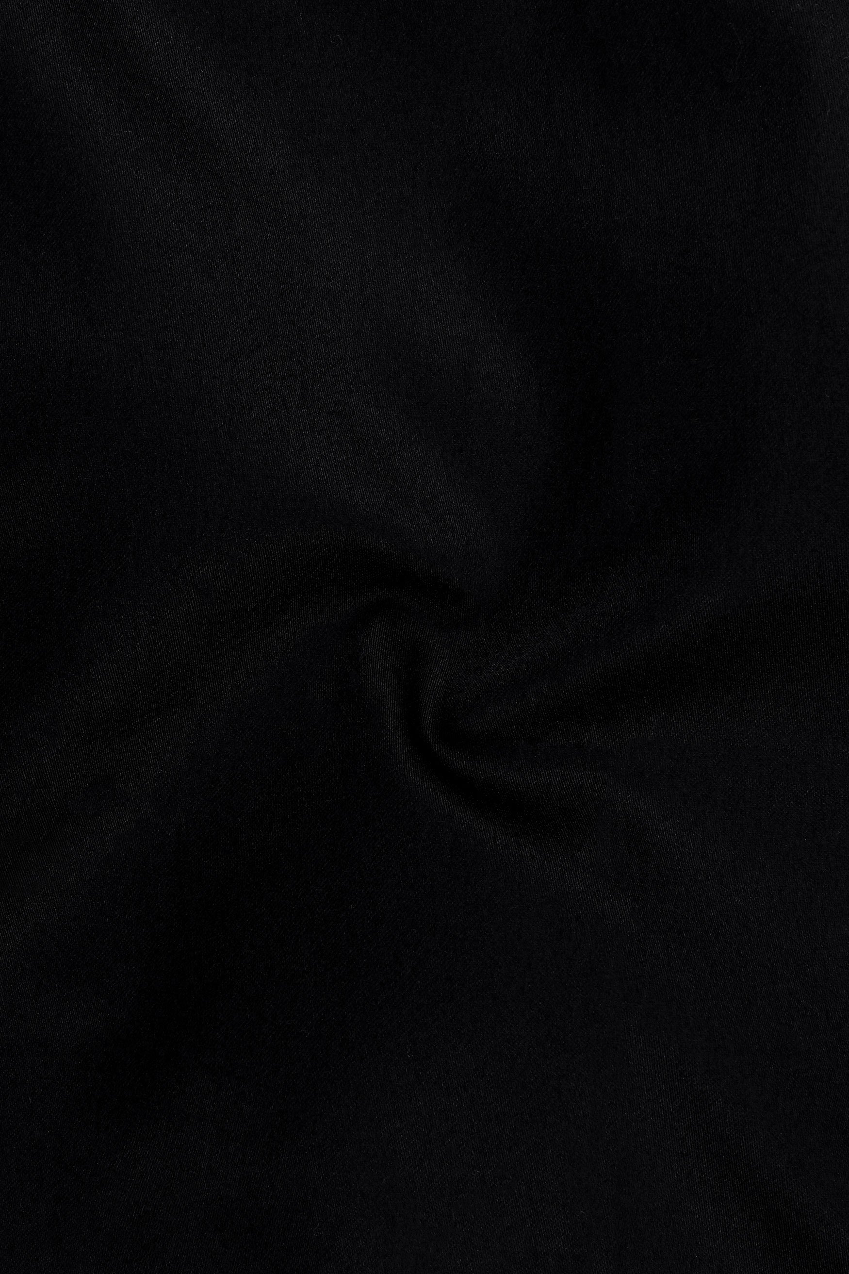Radiance-Jade Black Subtle Sheen Super Soft Premium Cotton Button Down Dress Shirt