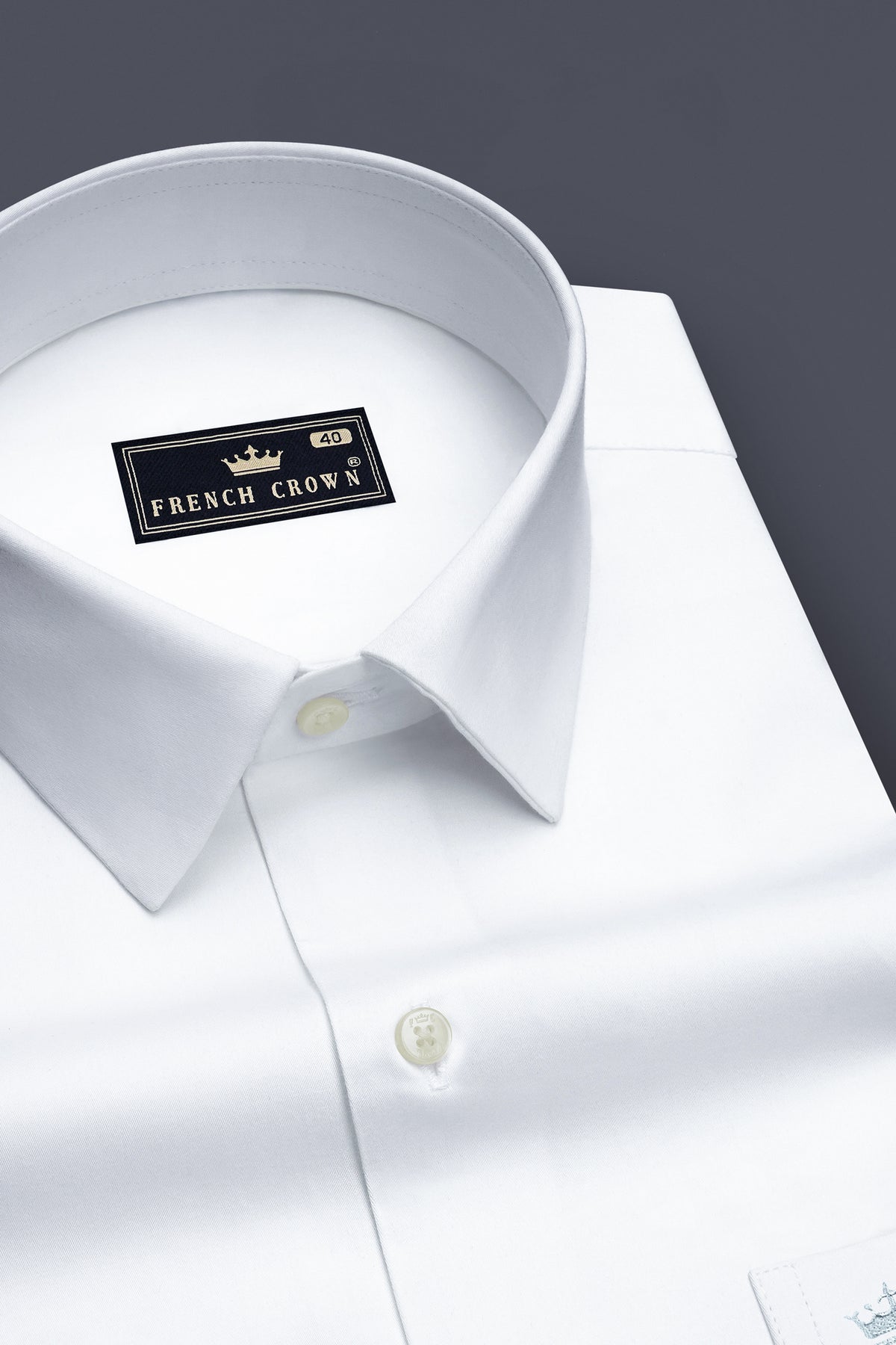 Lumina-Bright White French Cuff Subtle Sheen Super Soft Premium Cotton Dress Shirt