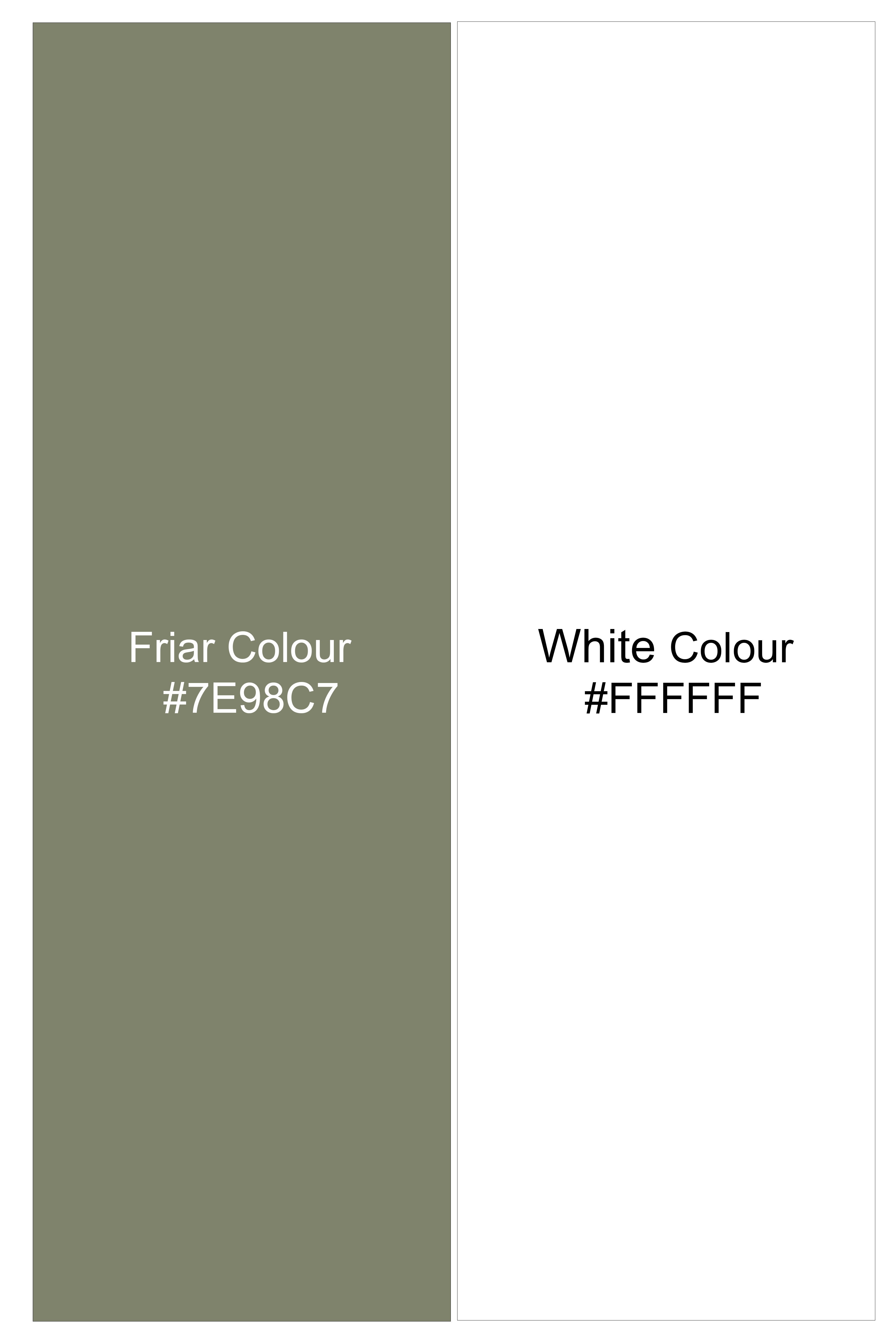 Meadow-Friar Green And Bright White Plaid Seersucker Super Soft Premium Cotton Casual Designer Shirt