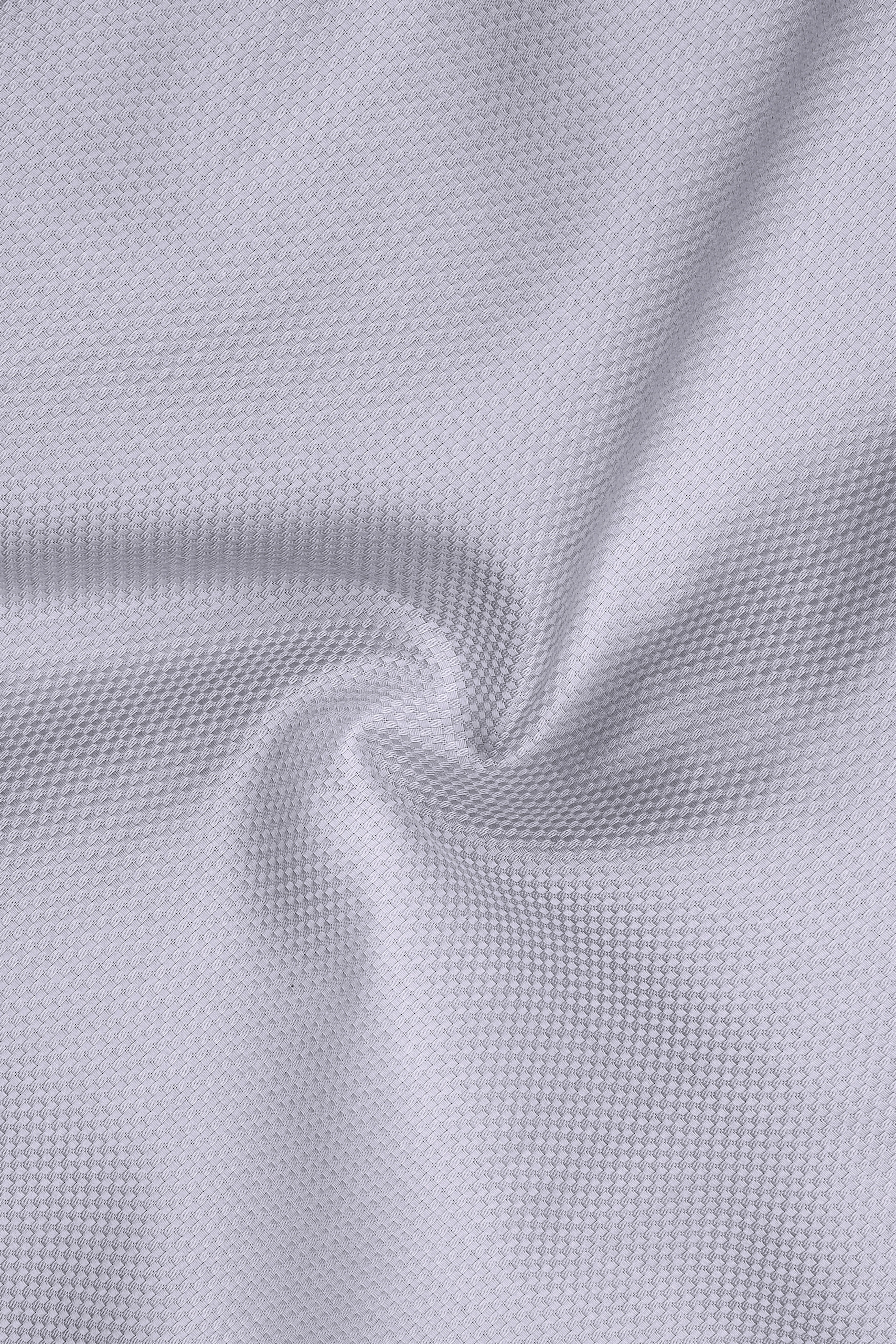 Silva-Wisteria Gray Dobby Textured Premium Giza Cotton Dress Shirt