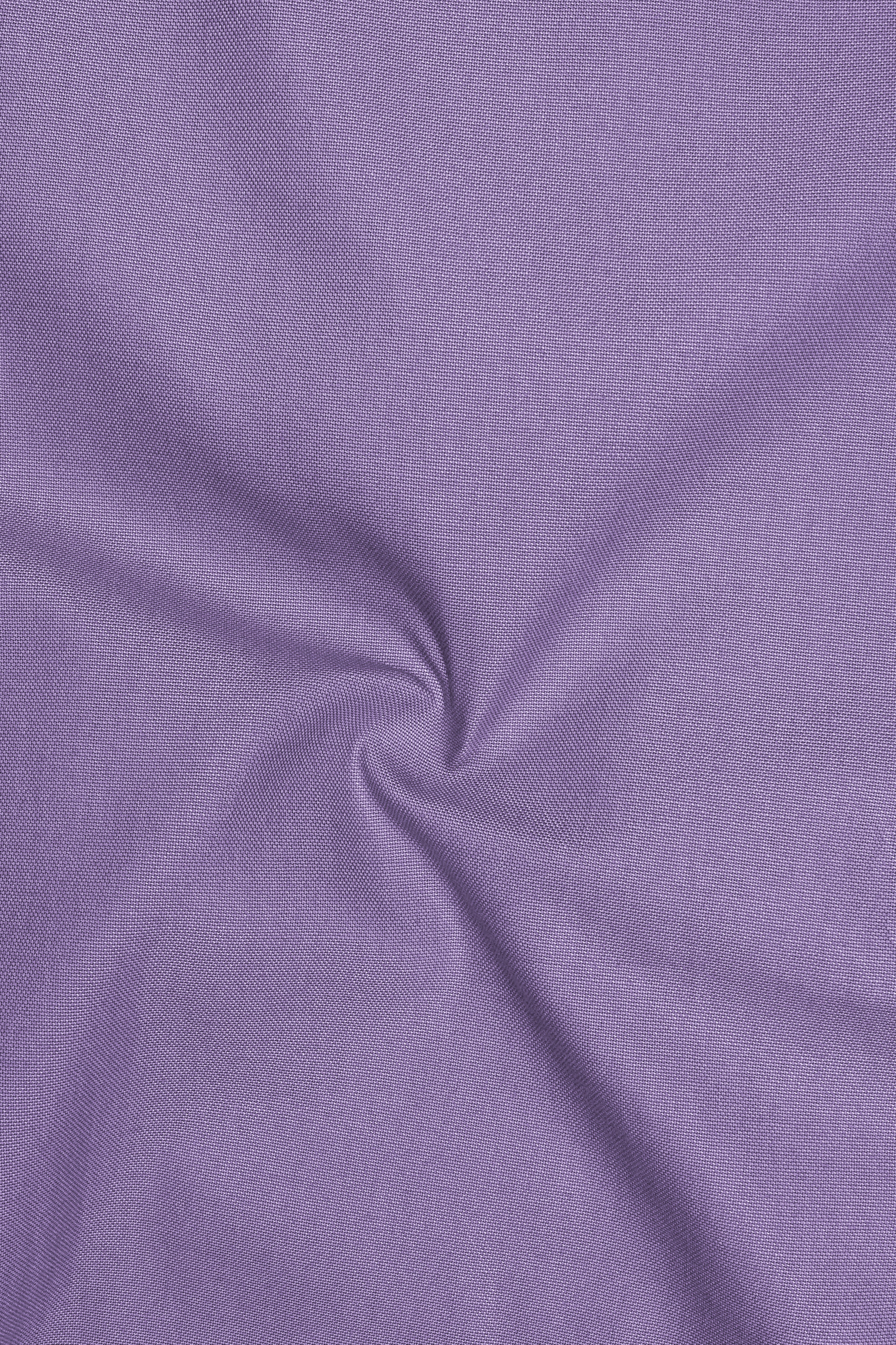 Sorell-Amethyst Smoke Purple Oxford Premium Cotton Dress Cut Away Shirt