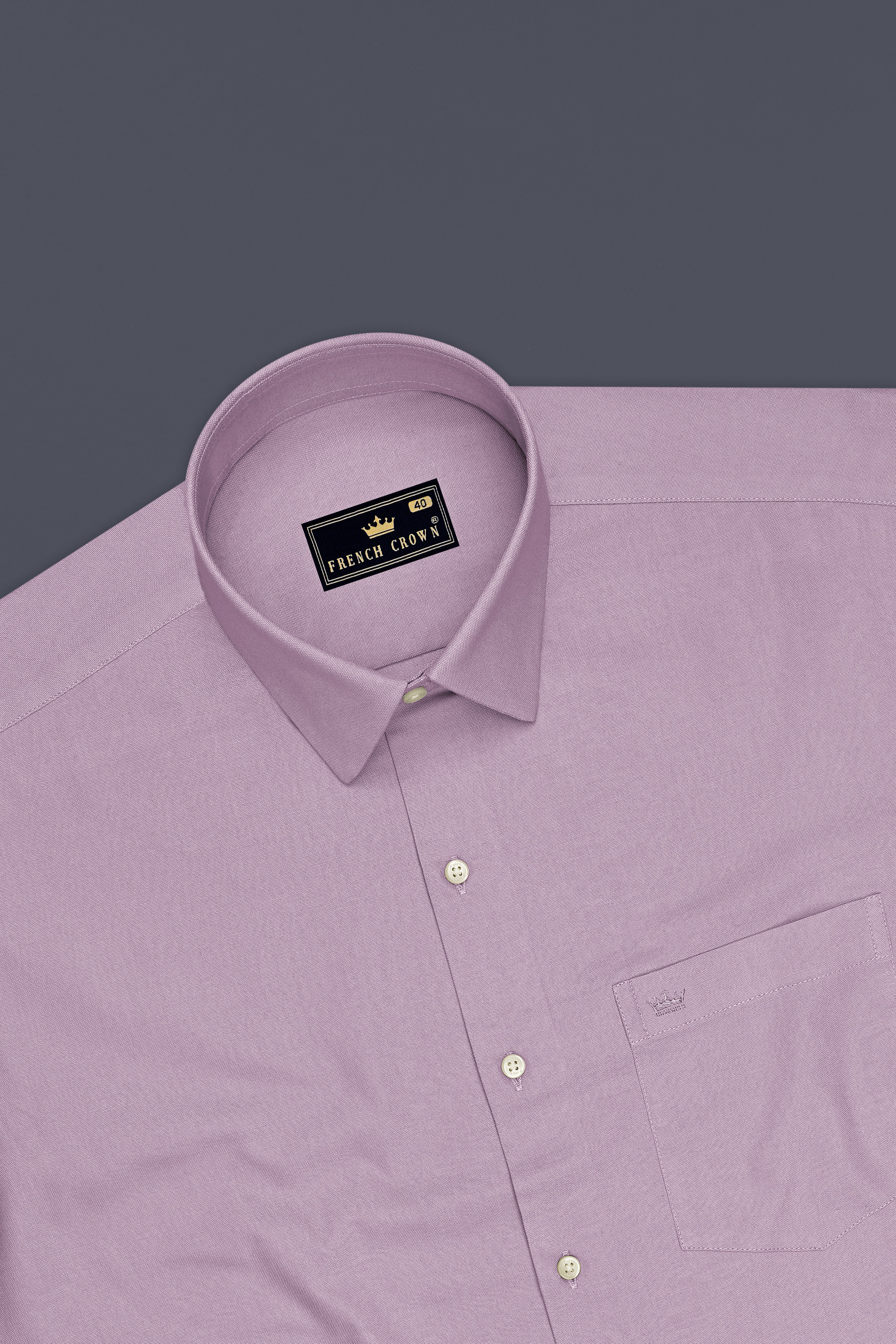 Rosveil-London Hue Pink Oxford Premium Cotton Dress Shirt