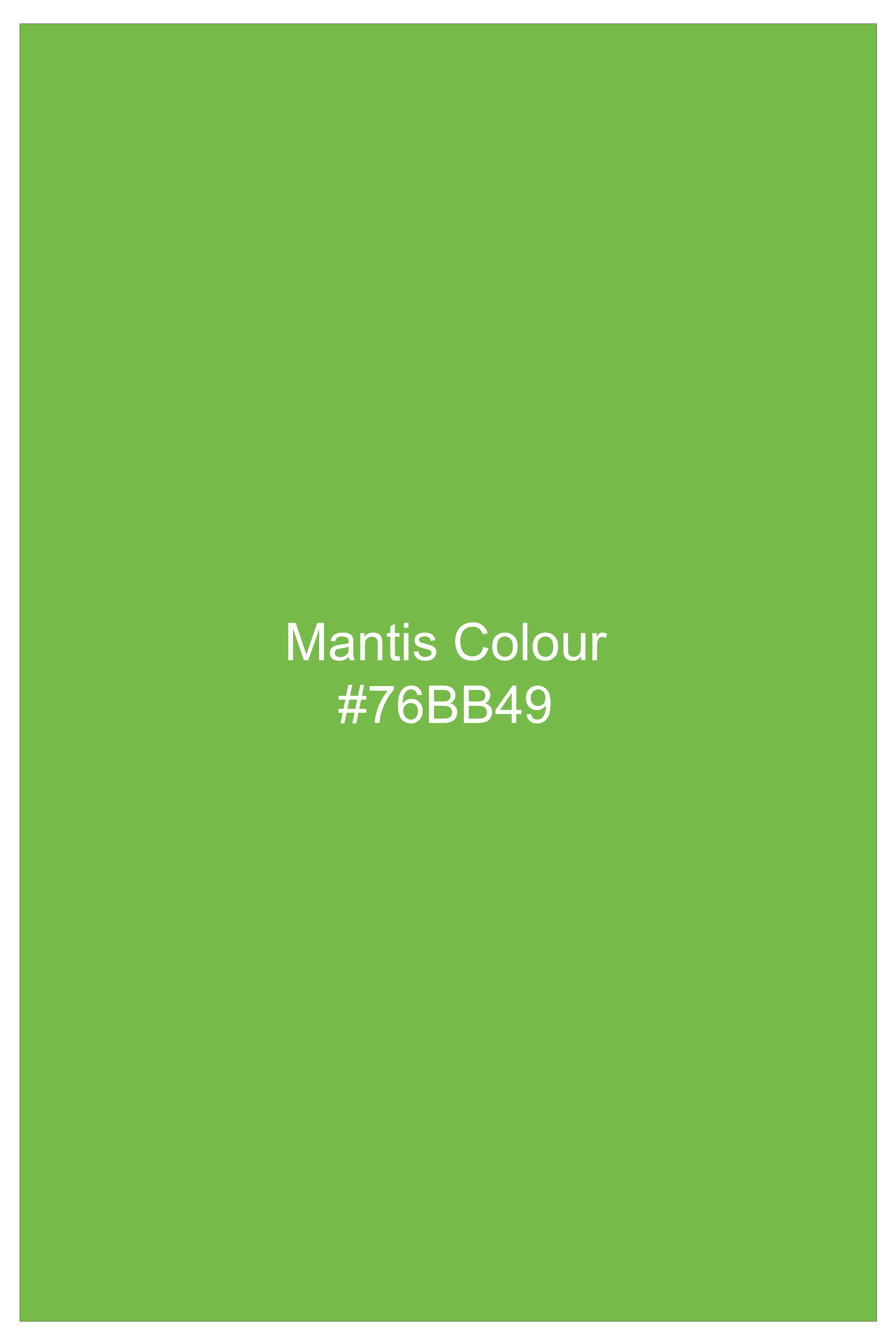 Virent-Mantis Green Oxford Premium Cotton Dress Cut Away Shirt