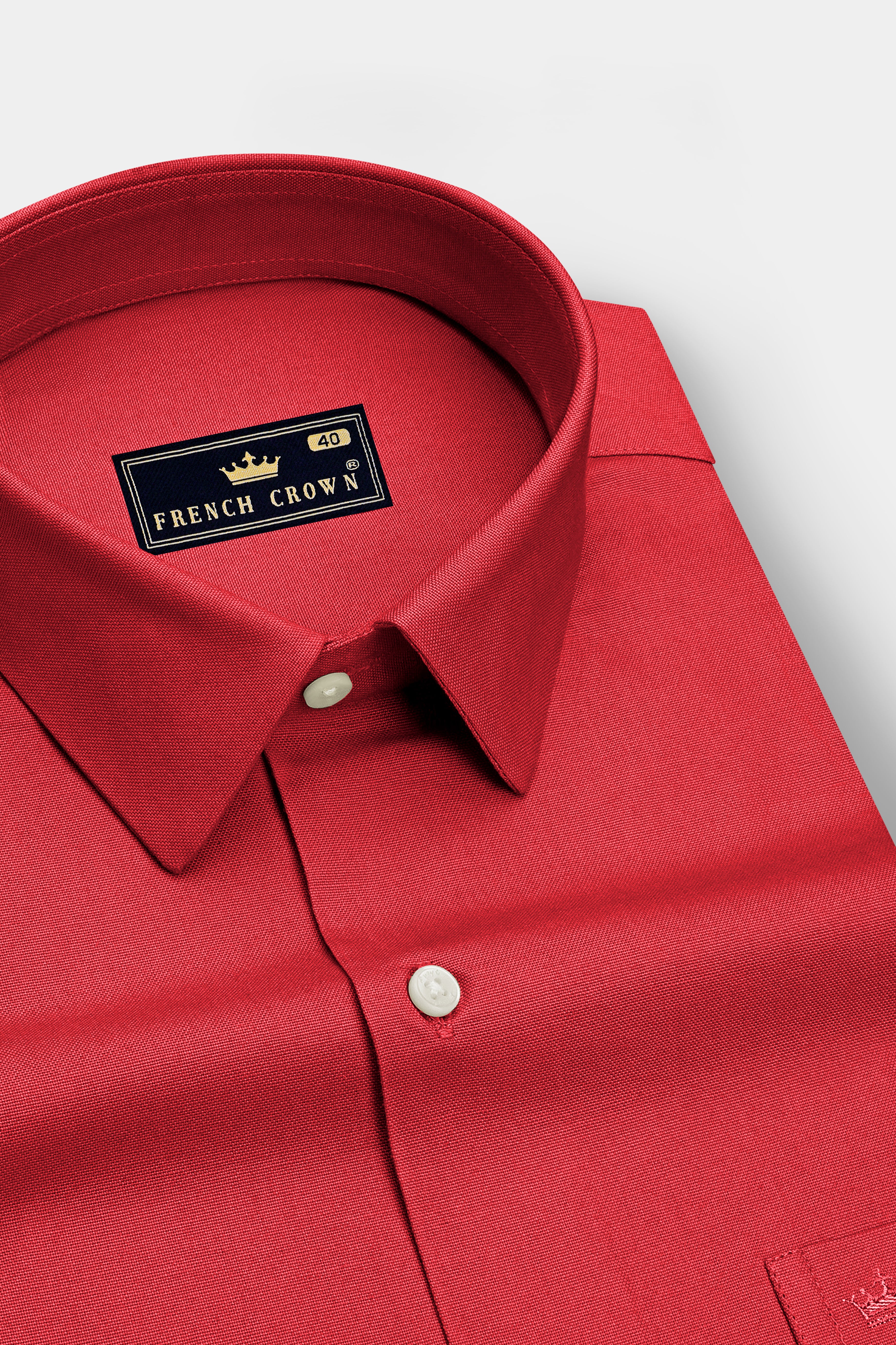 Sorin-Persian Red Oxford Premium Cotton Dress Shirt