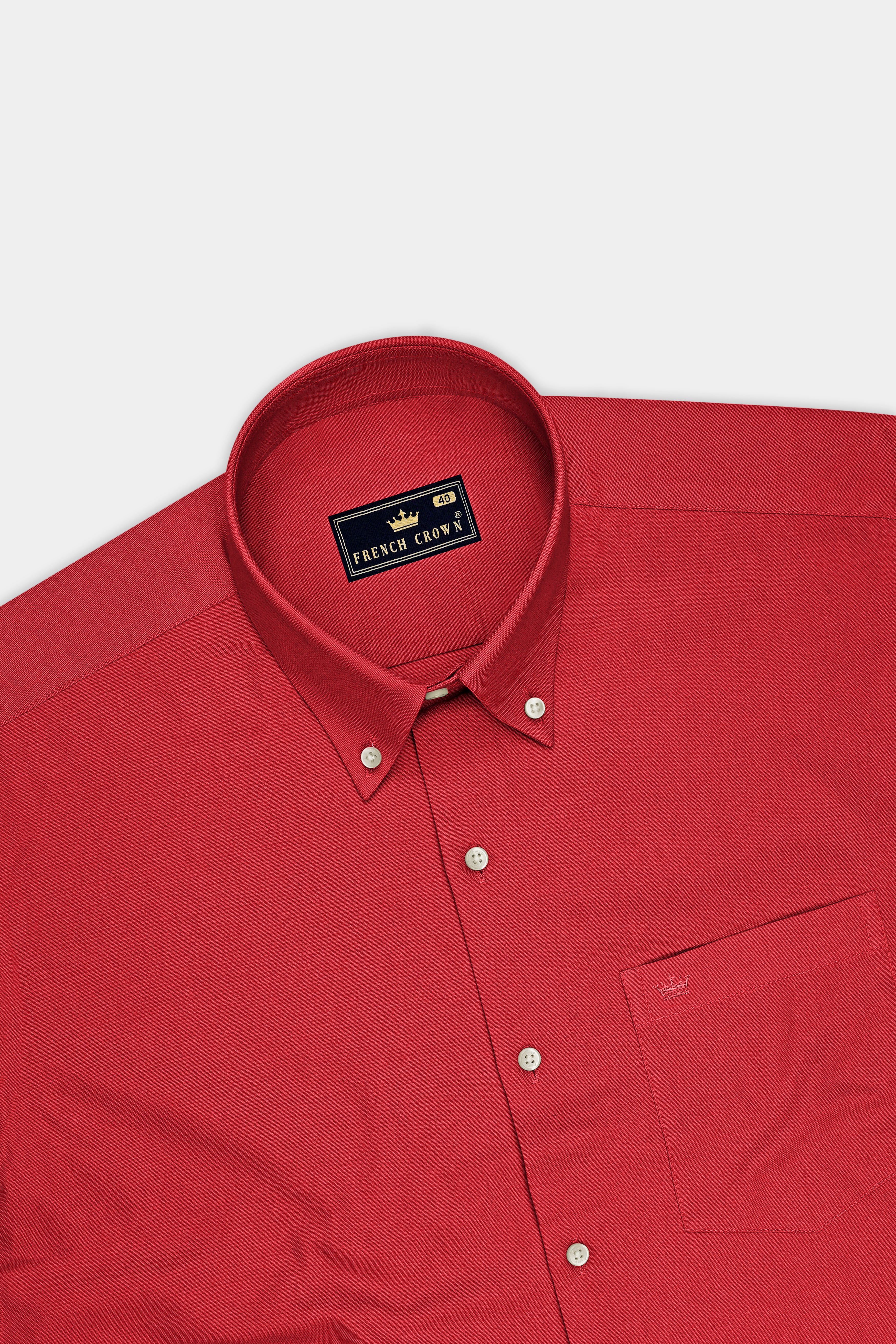 Sorin-Persian Red Oxford Premium Cotton Dress Button Down Shirt