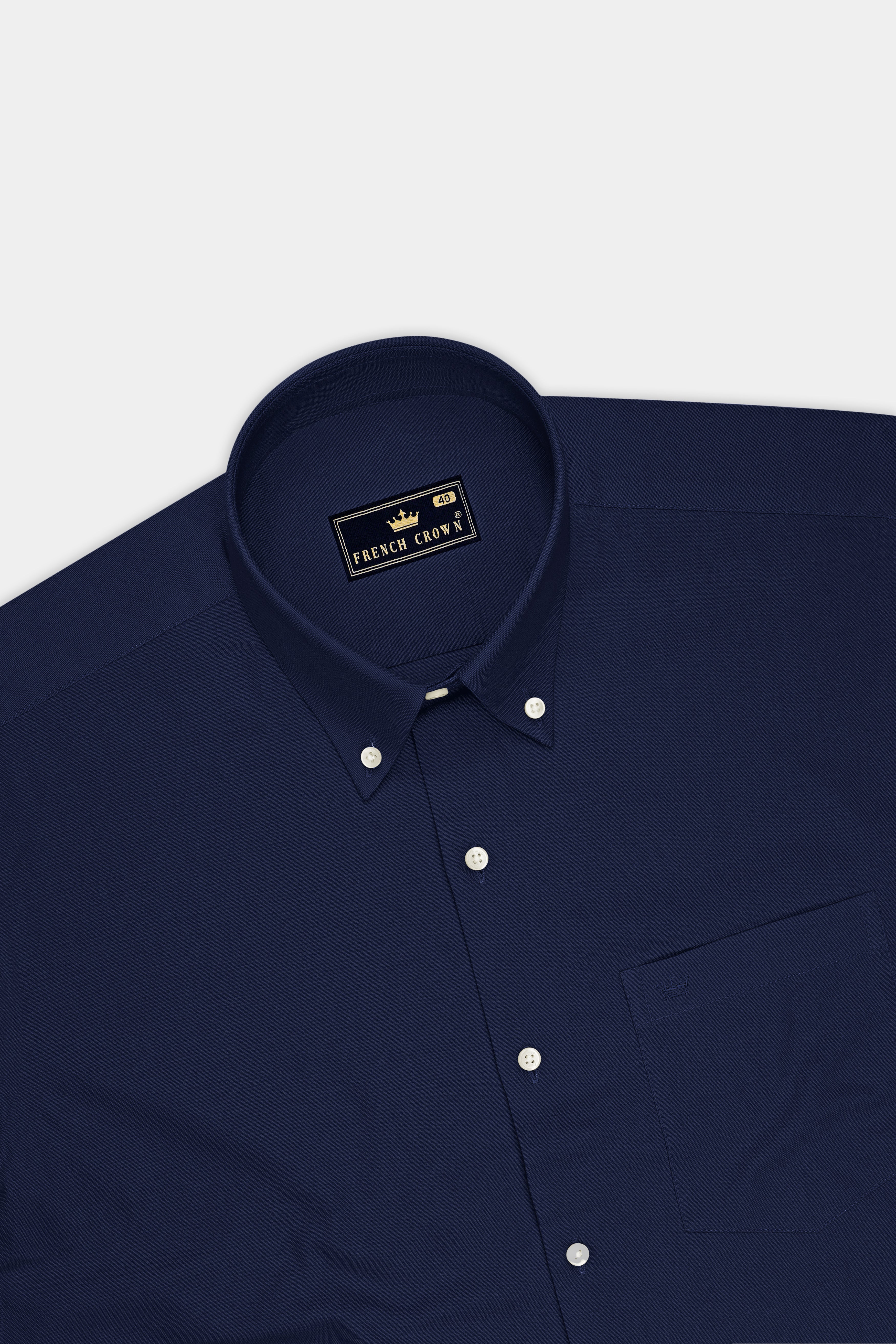 Noctis-Firefly Navy Oxford Premium Cotton Dress Button Down Shirt