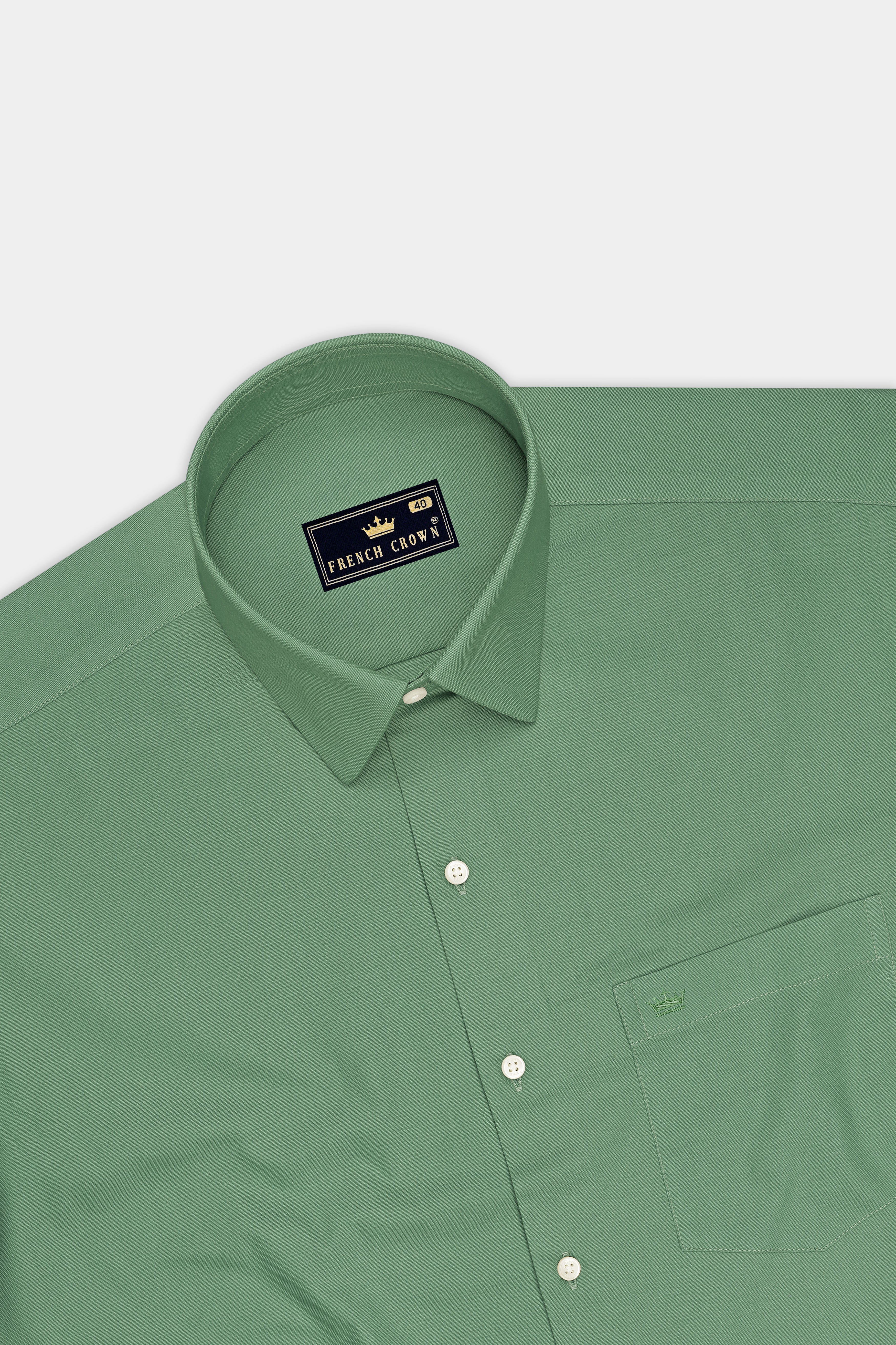Sageon-Cactus Green Oxford Premium Cotton Dress Shirt