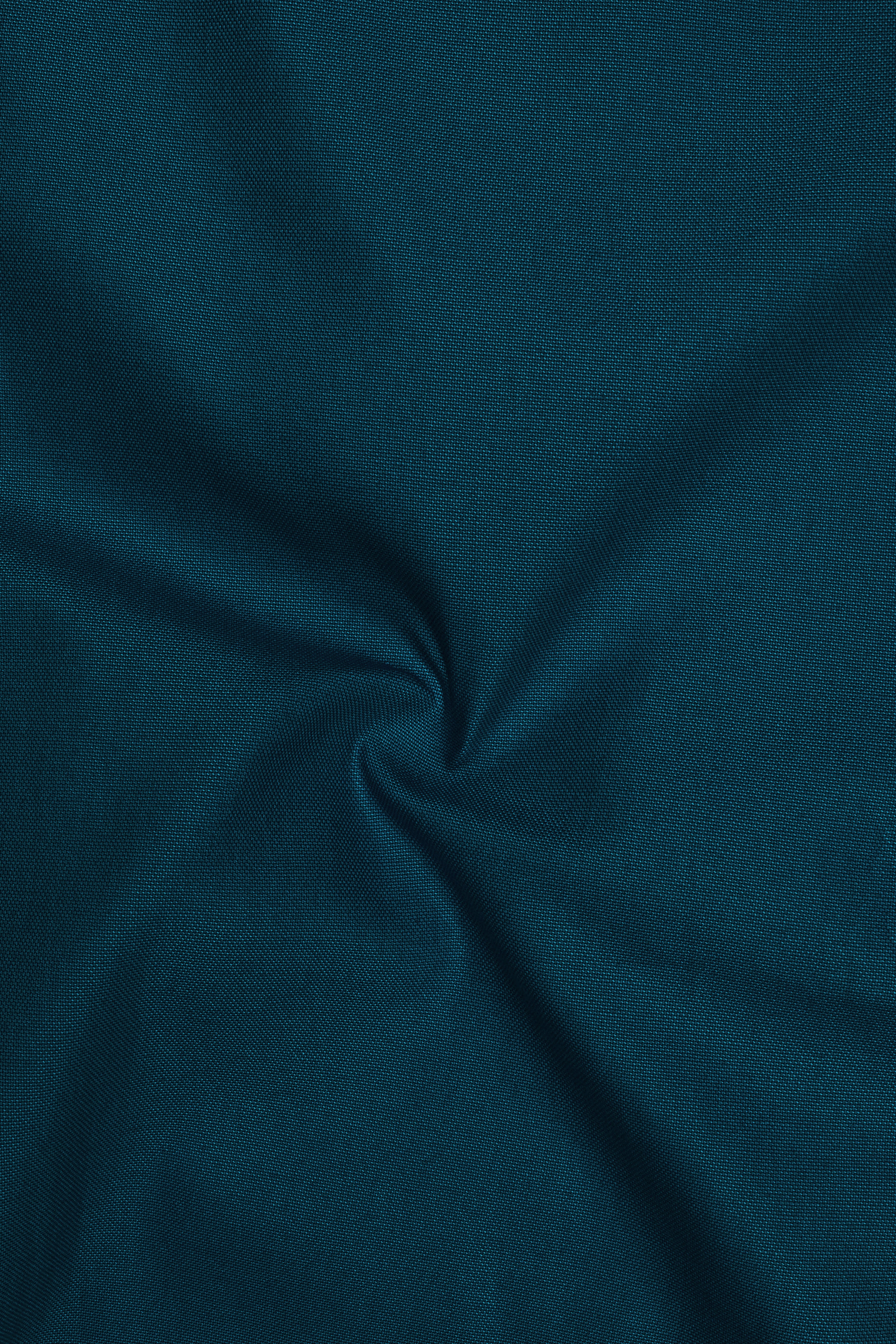 Virenzo-Teal Green Oxford Premium Cotton Dress Cut Away Shirt