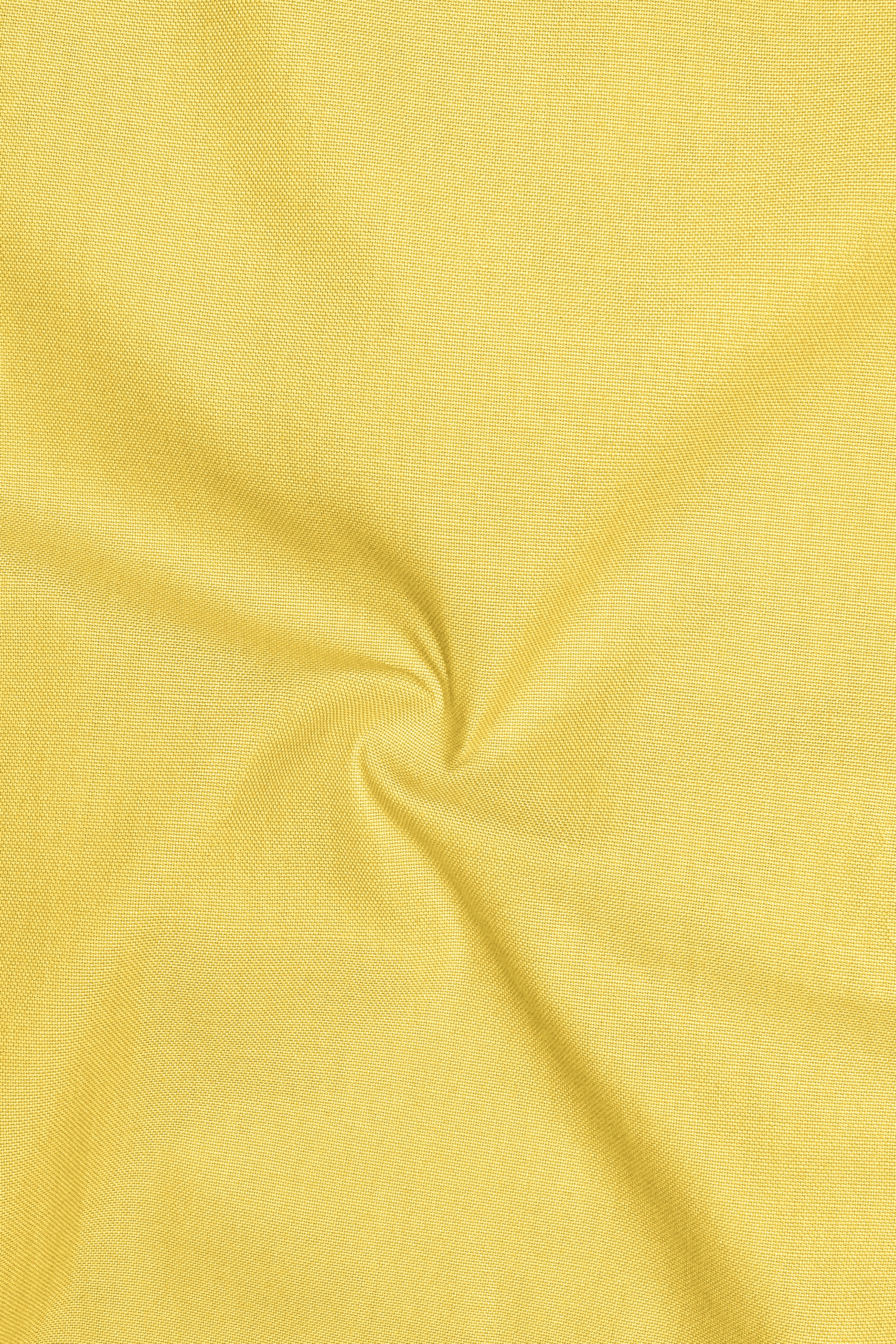 Soleil-Sunshine Yellow Oxford Premium Cotton Dress Cut Away Shirt
