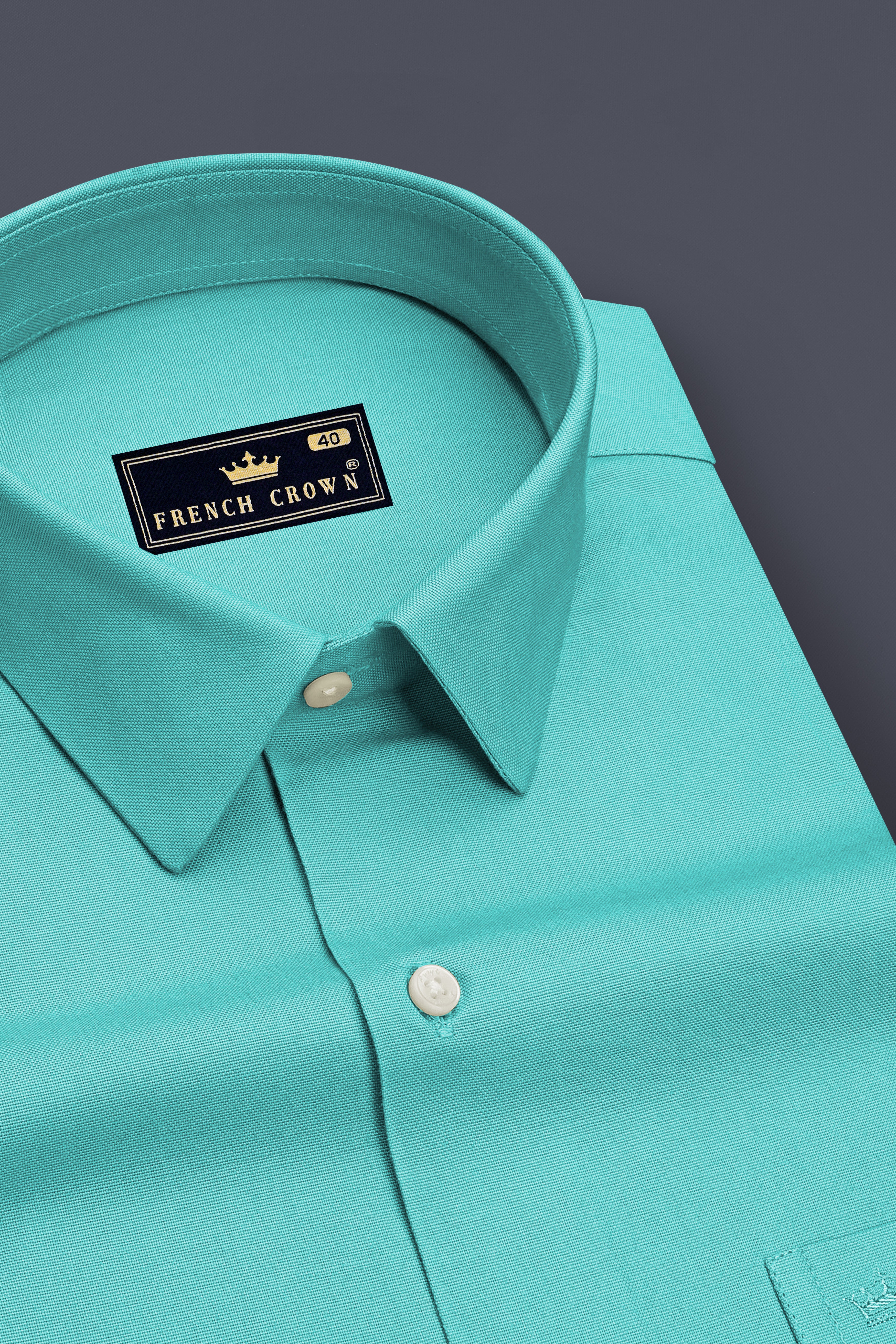 Arden-Viking Green Oxford Premium Cotton Dress Shirt