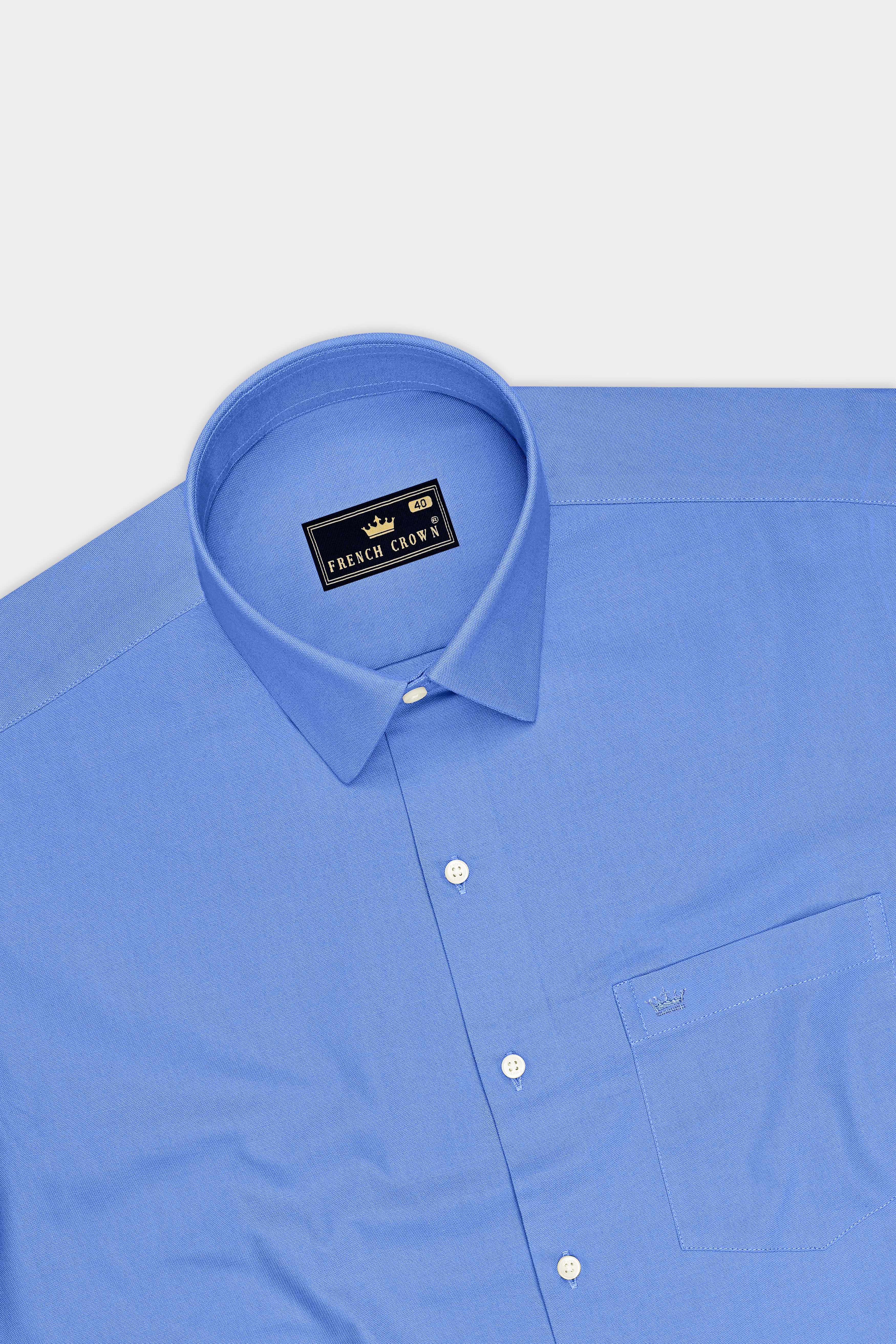 Ciel-Cornflower Blue Oxford Premium Cotton Dress Shirt