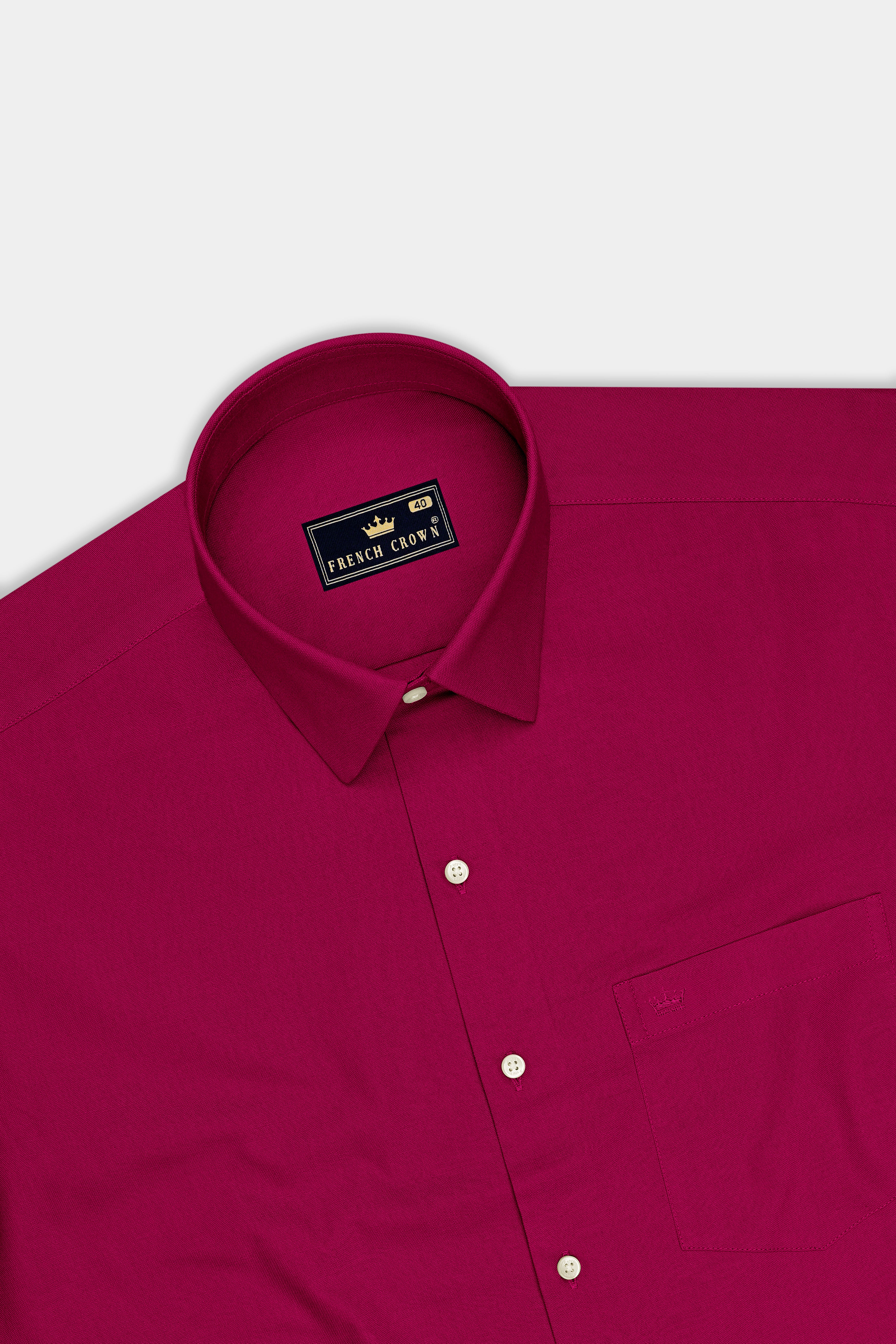 Roselle-Mulberry Pink Oxford Premium Cotton Dress Shirt