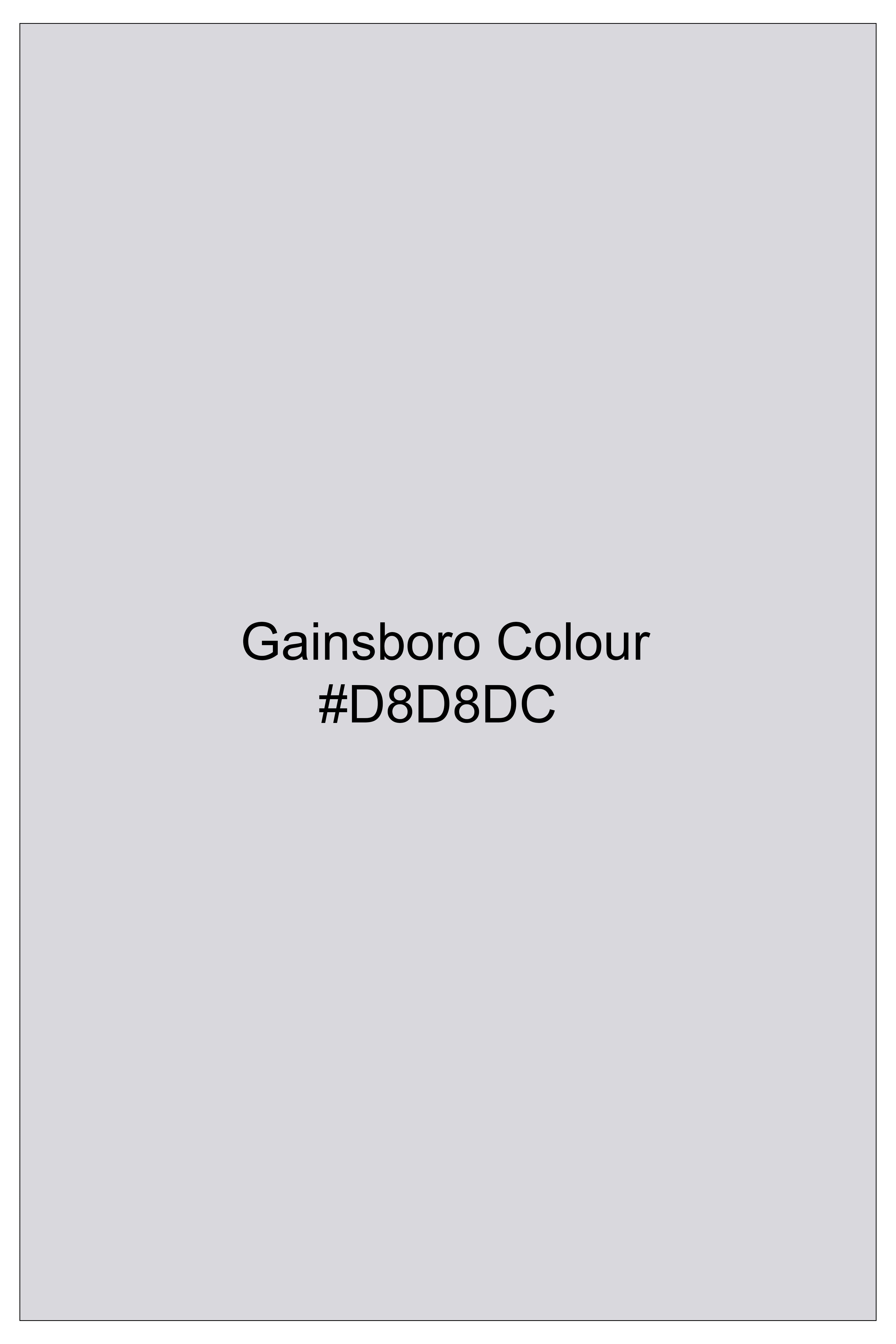 Nimbus-Gainsboro Gray Oxford Premium Cotton Dress Button Down Shirt