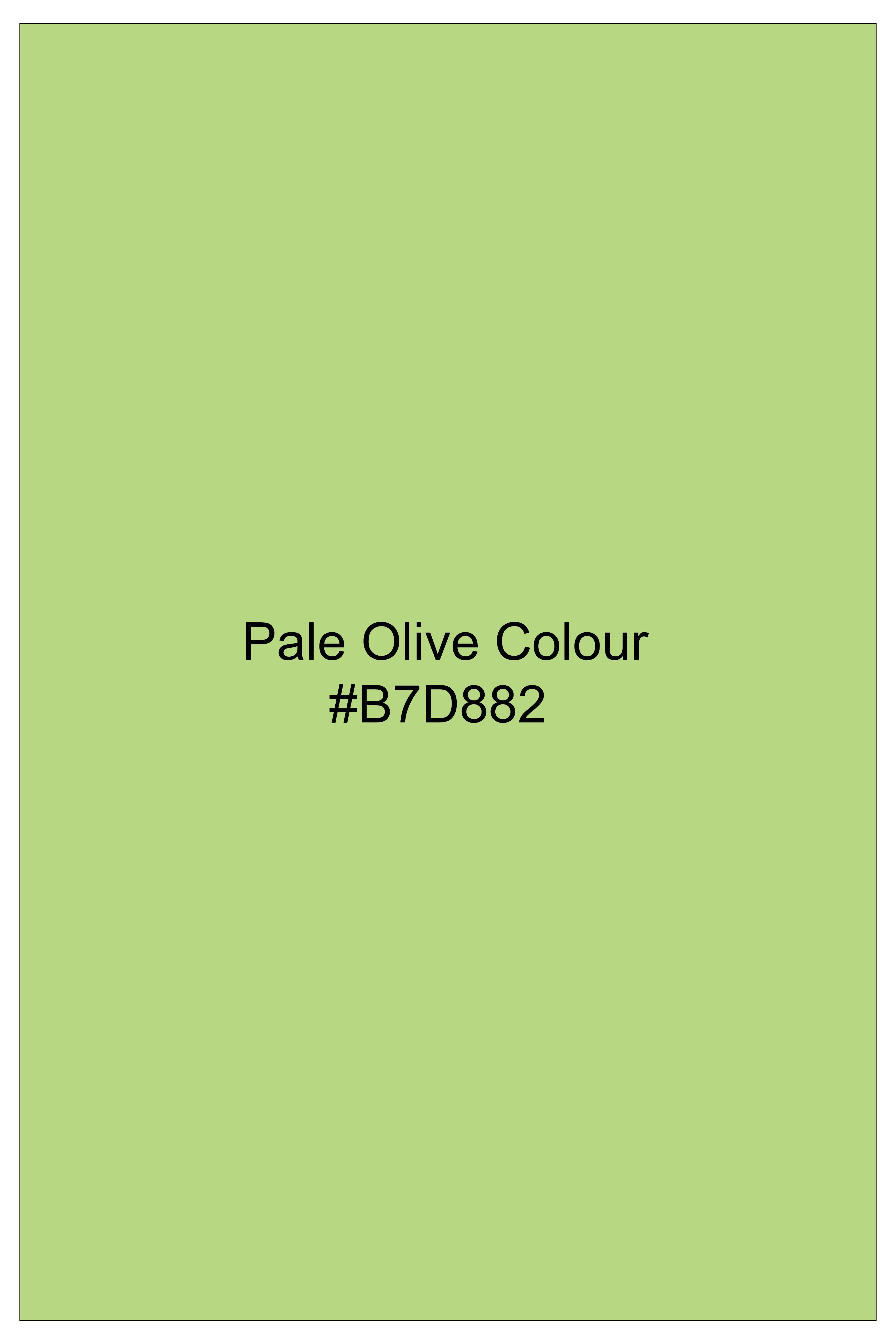 Celvon-Pale Olive Green Oxford Premium Cotton Dress Shirt