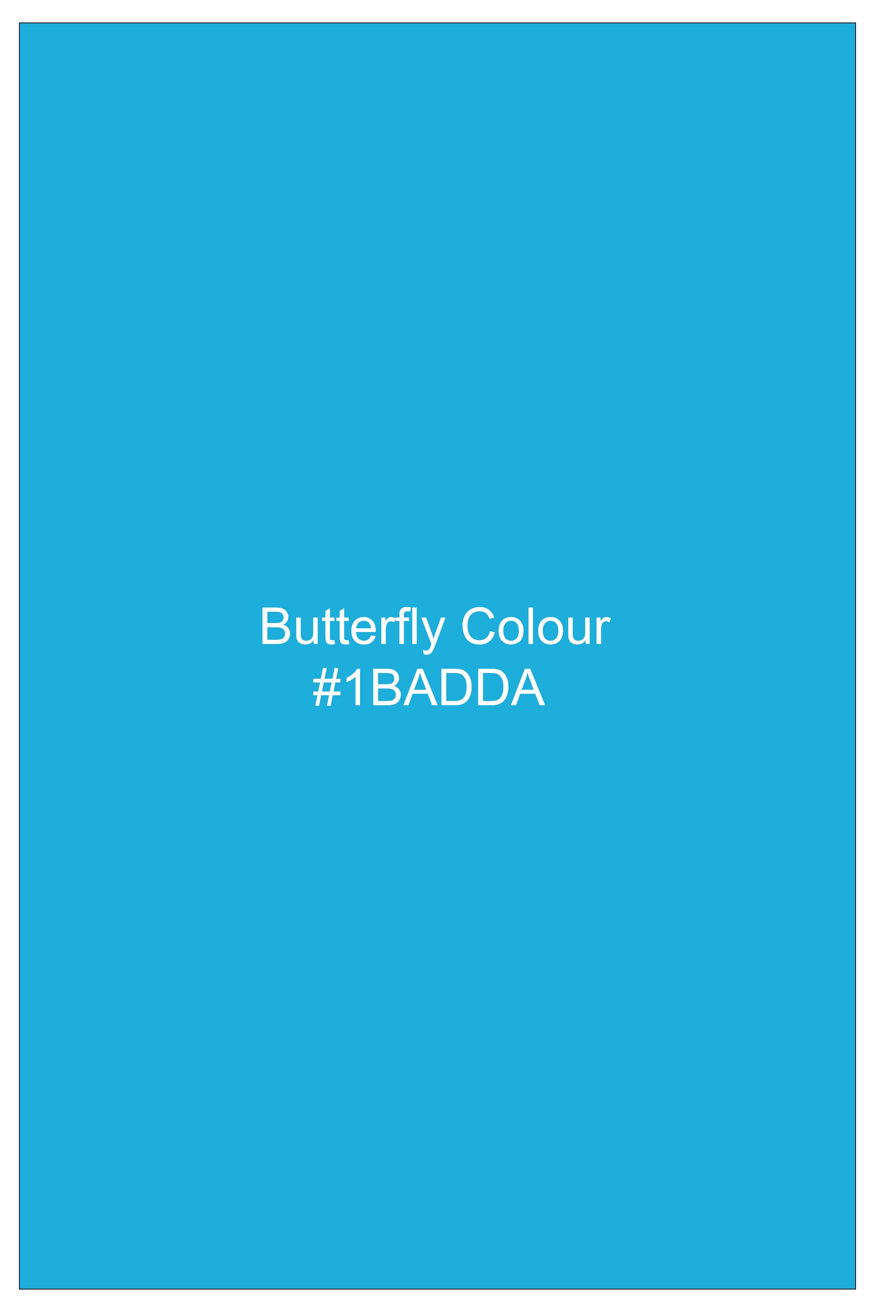 Zephyr-Butterfly Blue Oxford Premium Cotton Dress Shirt