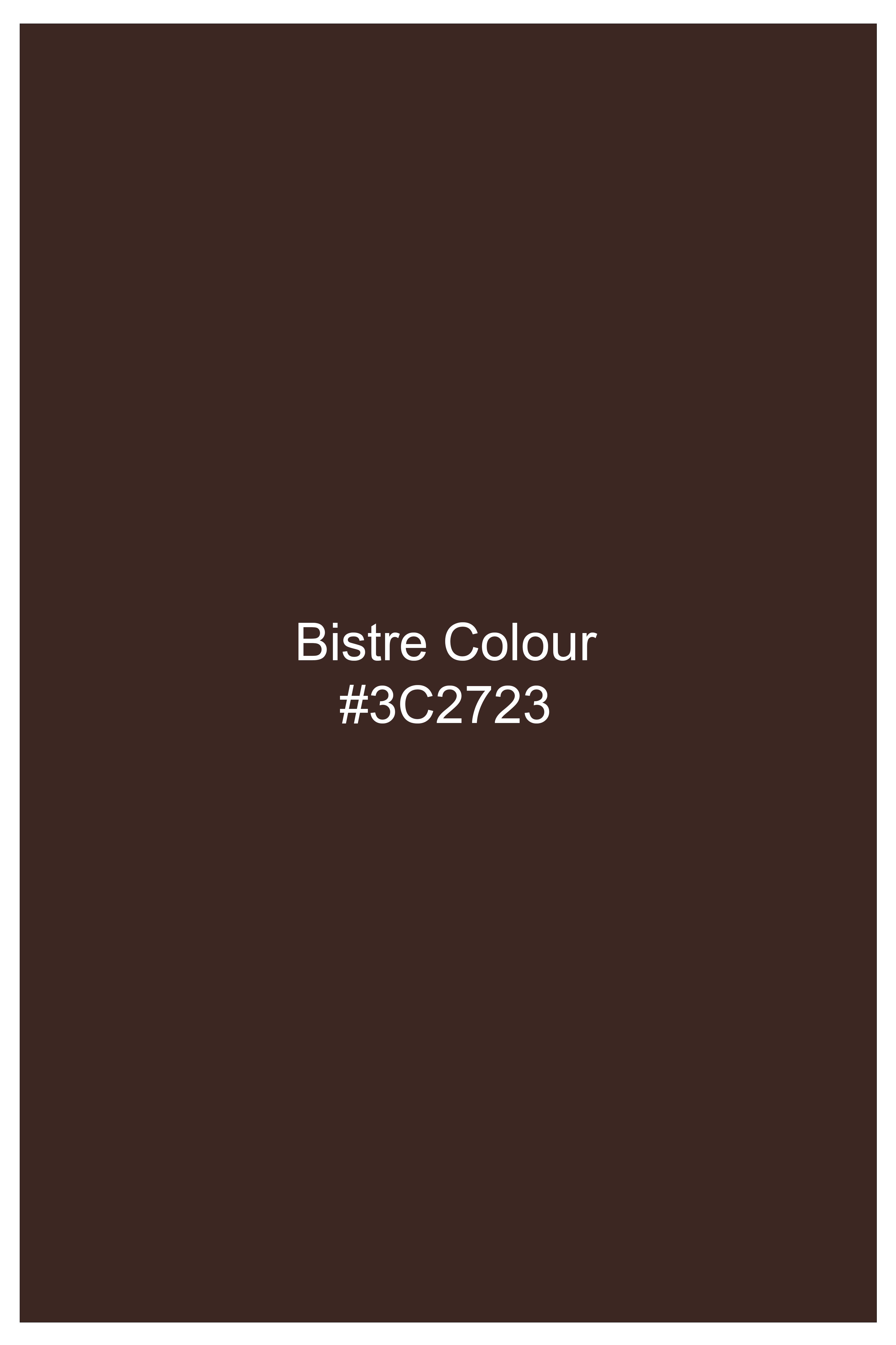 Monarch-Bistre Brown And Bright White Windowpane Subtle Sheen Soft Premium Cotton Dress Shirt