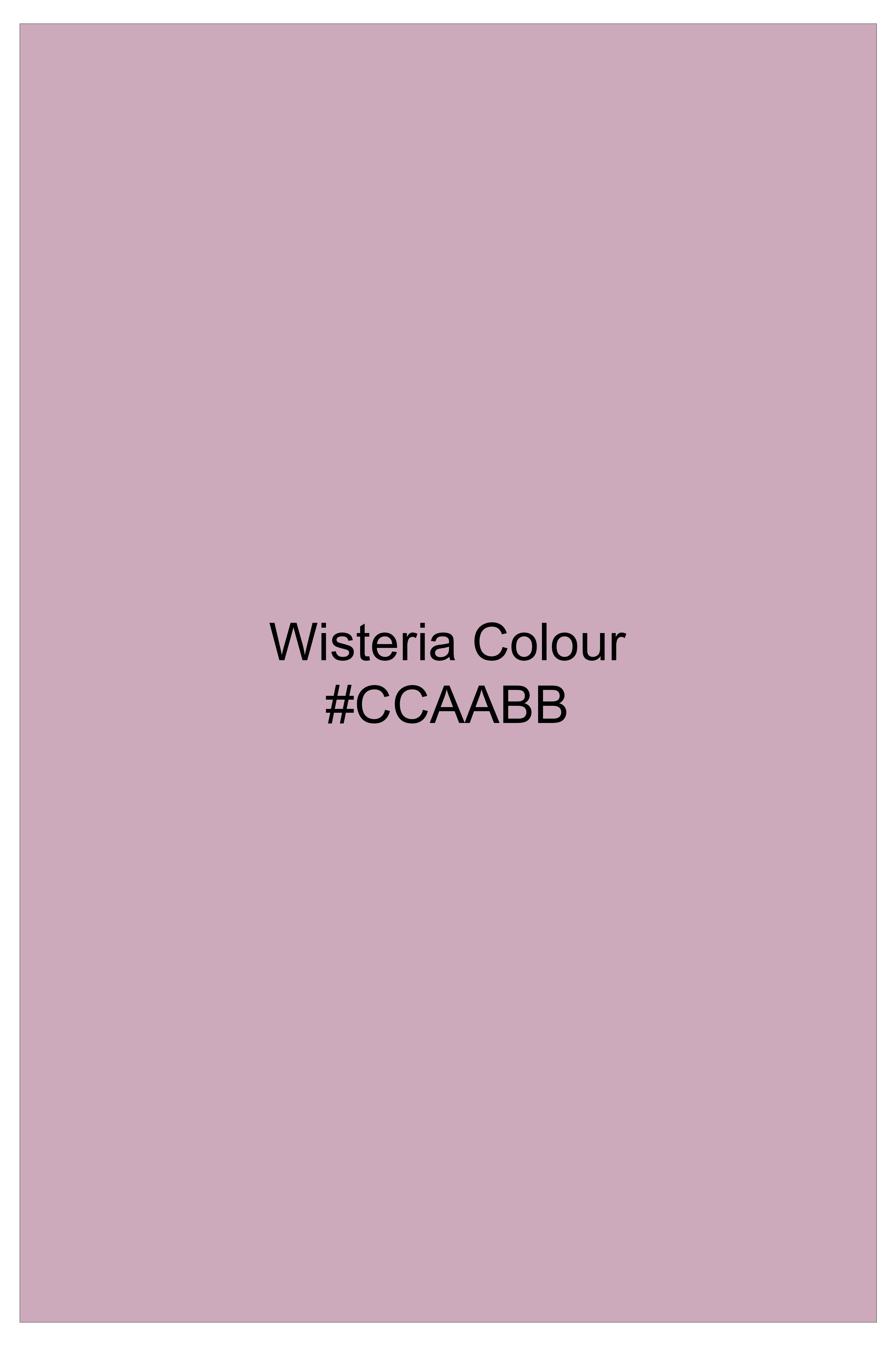 Fleur-Wisteria Pink Luxurious Linen Mandarin Dress Shirt