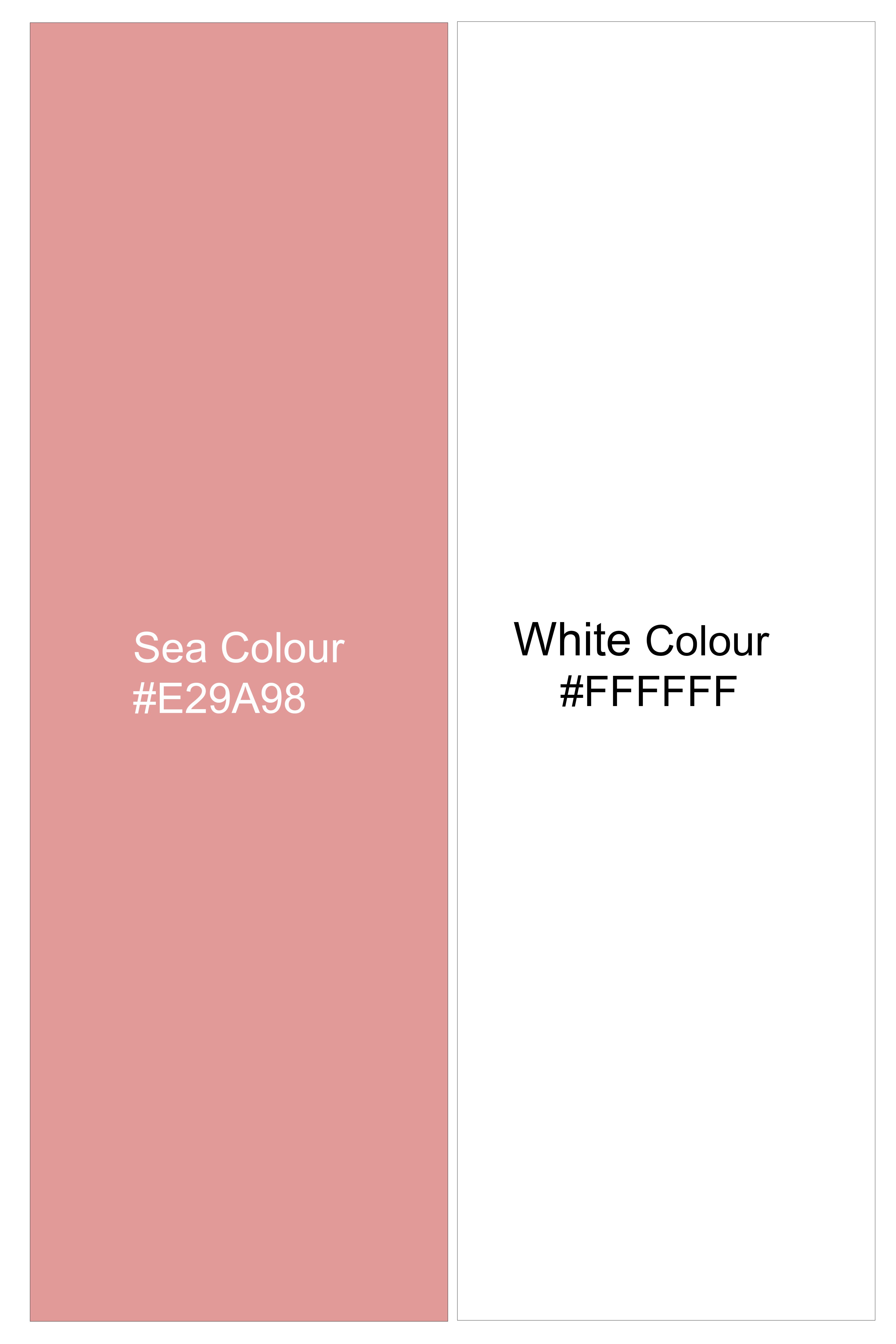 Blush-Sea Pink And Bright White Candy Striped Subtle Sheen Soft Premium Cotton Dress Shirt