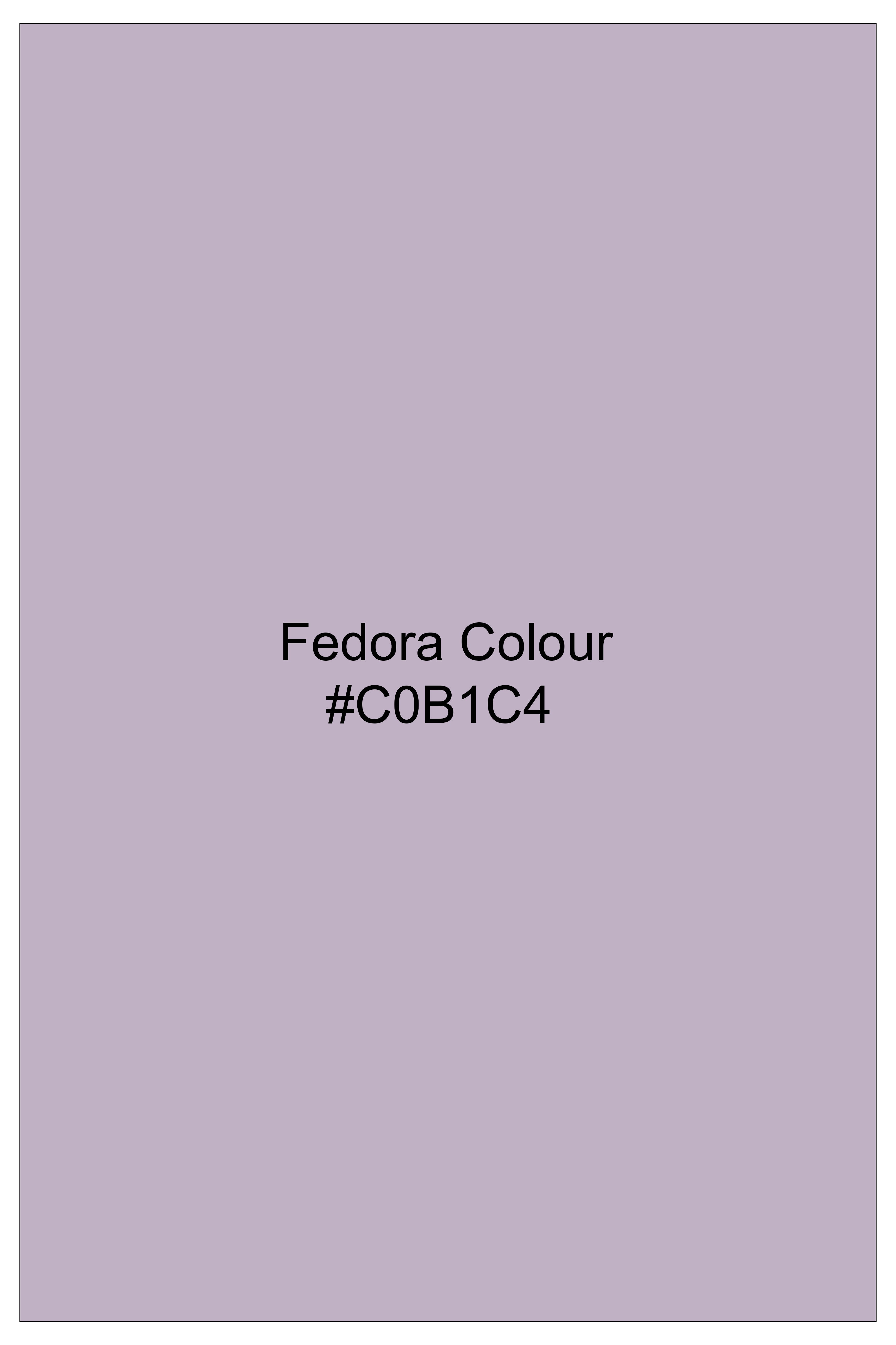 Elion-Fedora Purple Dobby Textured Premium Giza Cotton Dress Shirt