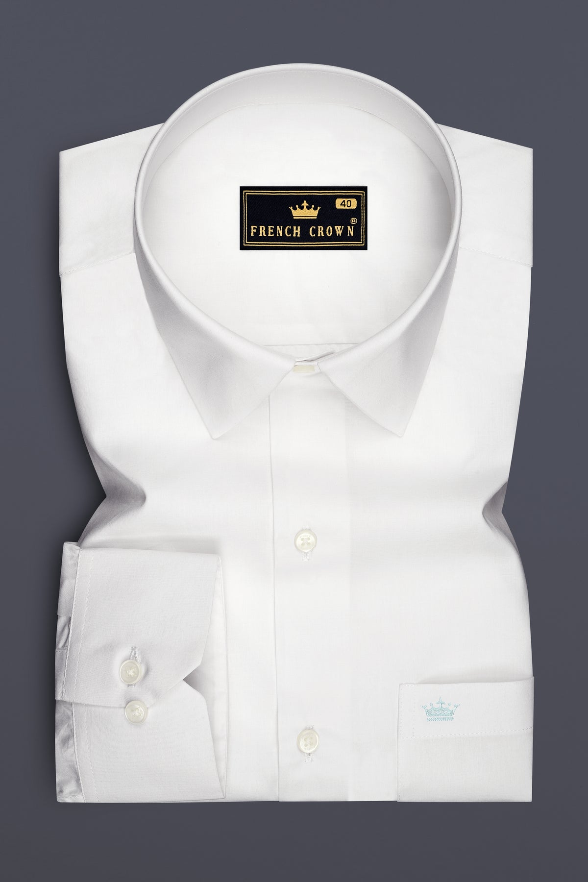 Lumine-Bright White Premium Giza Cotton Dress Shirt