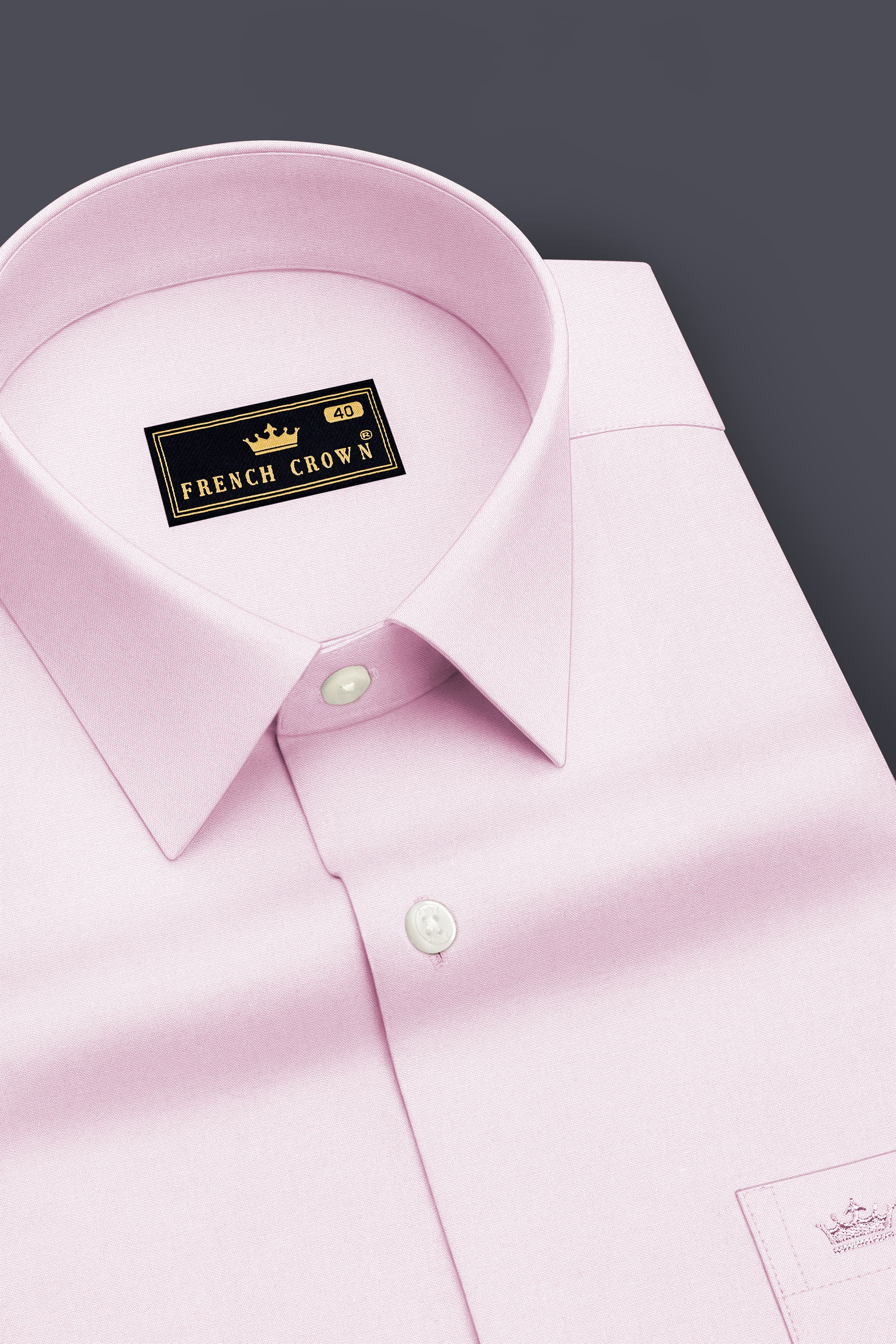Rosaire-Gainsboro Pink Premium Giza Cotton Dress Shirt