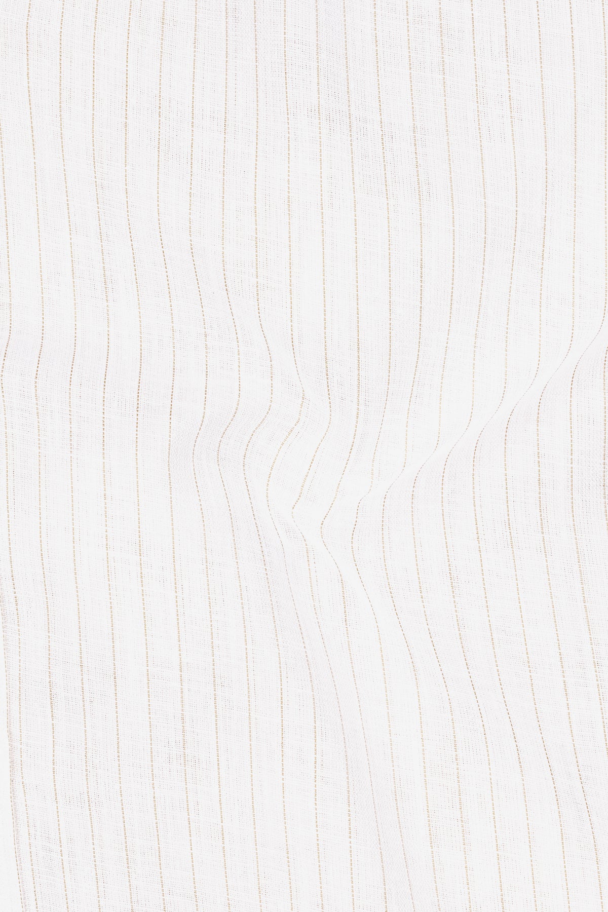 Siena-Bright White And Quicksand Brown Pin Striped Luxurious Linen Button Down Dress Shirt