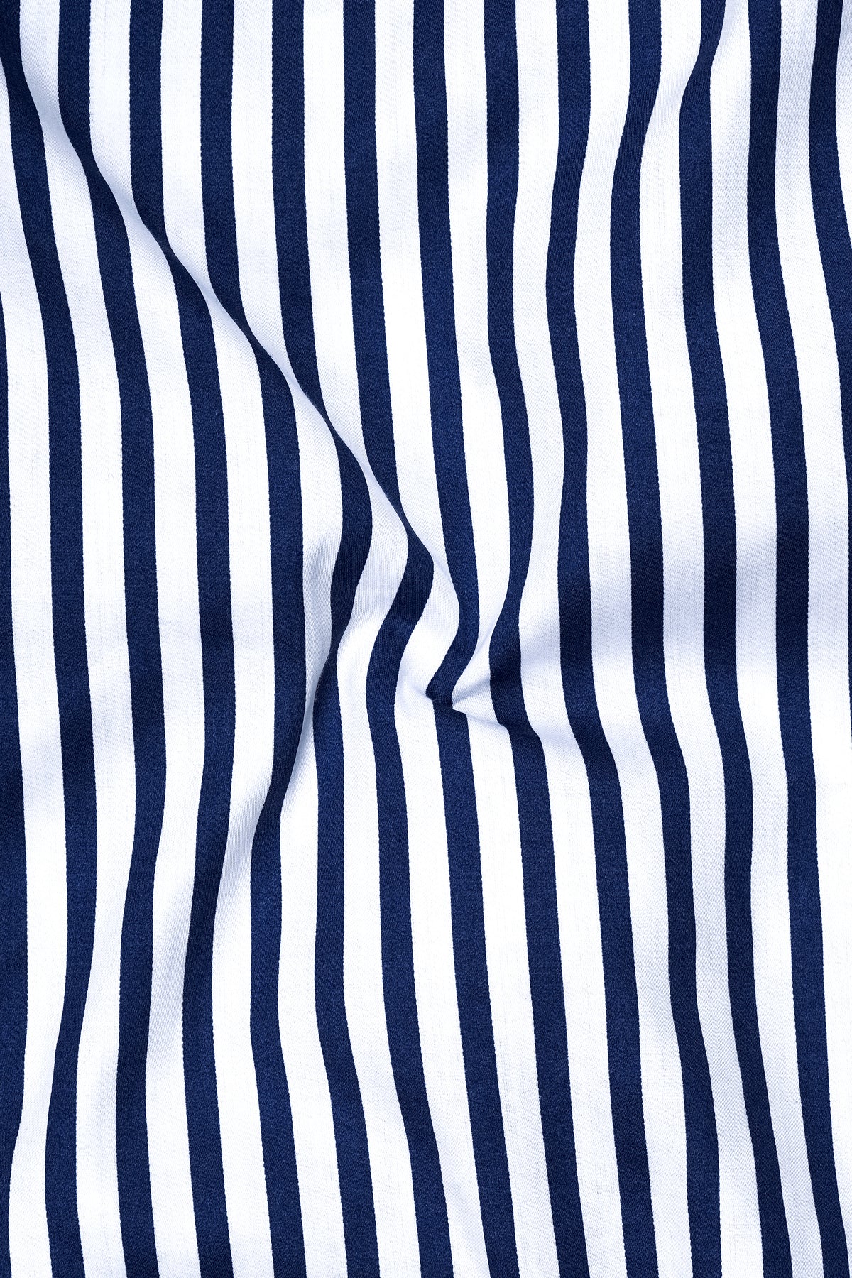Cerulean-Lapis Blue And Bright White Candy Striped Subtle Sheen Super Soft Premium Cotton Dress Shirt