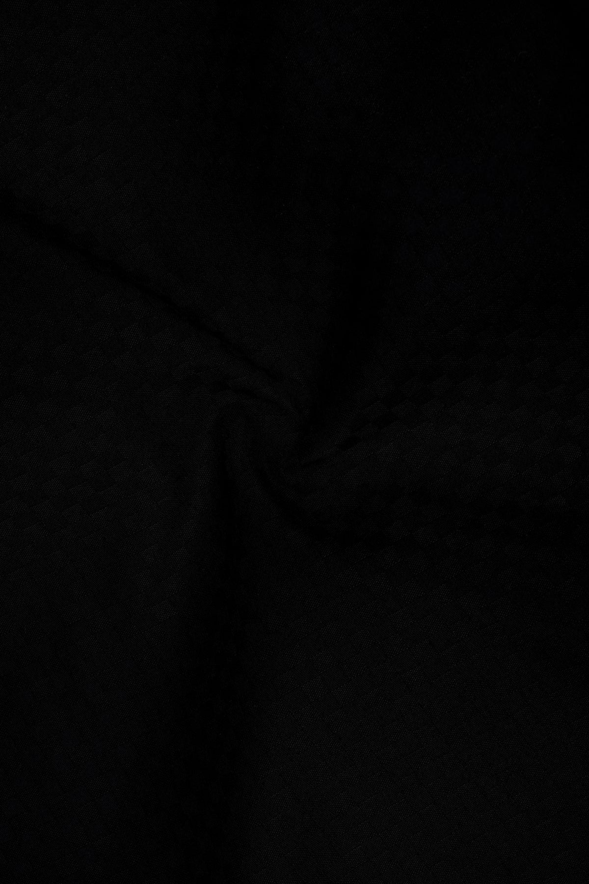 Obsidian-Jade Black Dobby Textured Premium Giza Cotton Dress Shirt