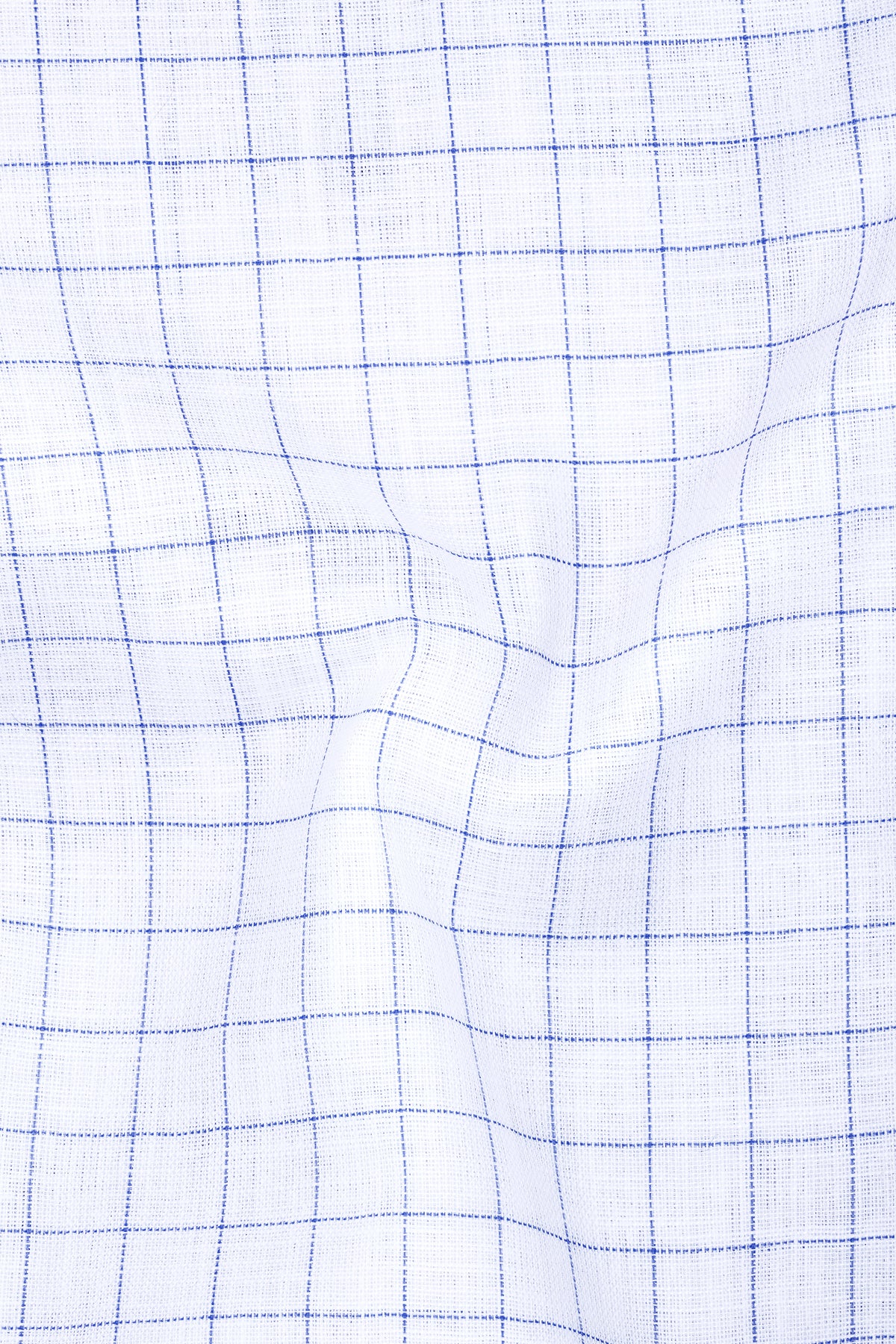 Sartori-Bright White And Waikawa Windowpane Luxurious Linen Button Down Dress Shirt